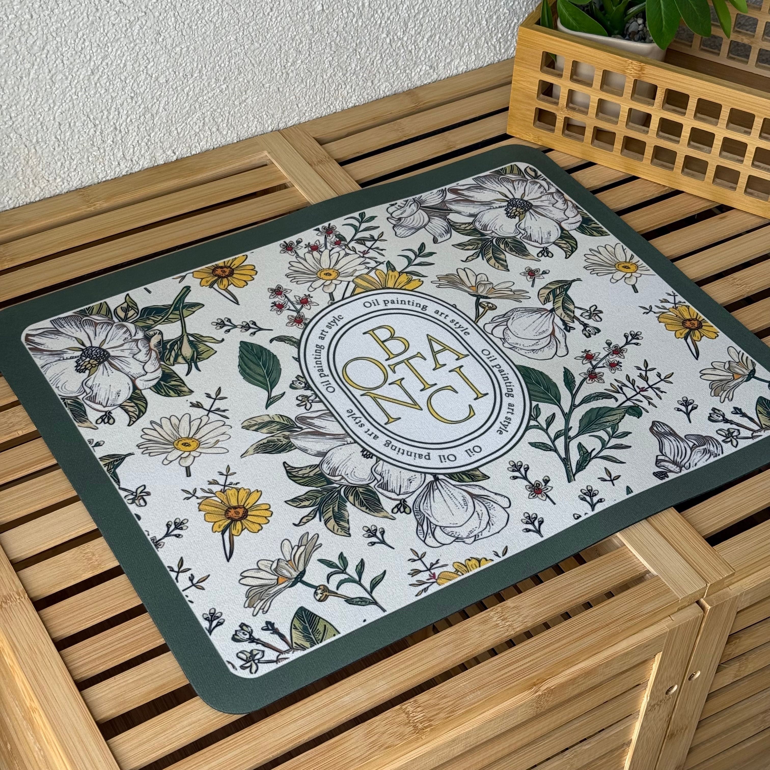 Botanic Bulaşık Matı 38x28 CM Yeşil 