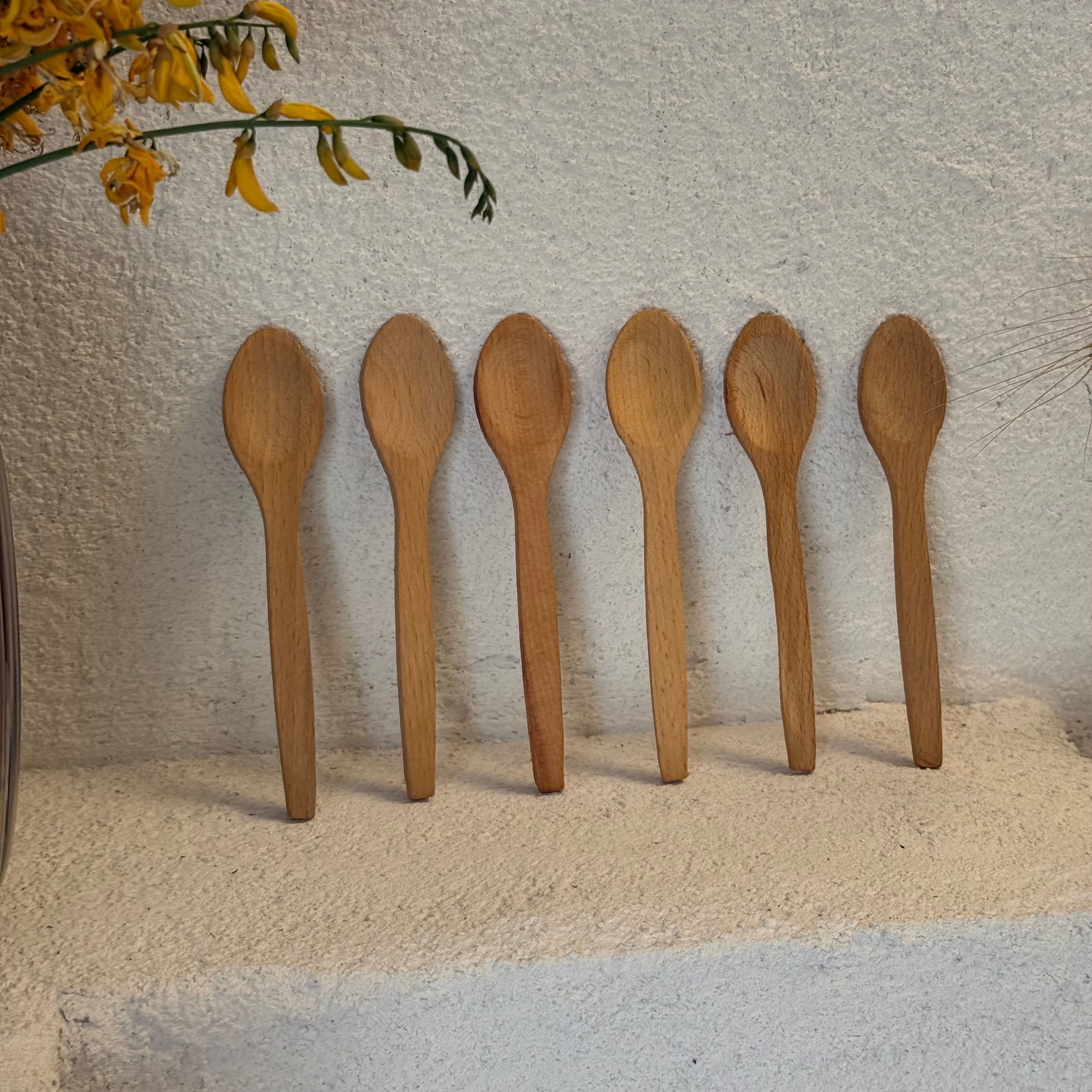 Ahşap Büyük Boy Kaşık Seti 6 adet 16 cm 