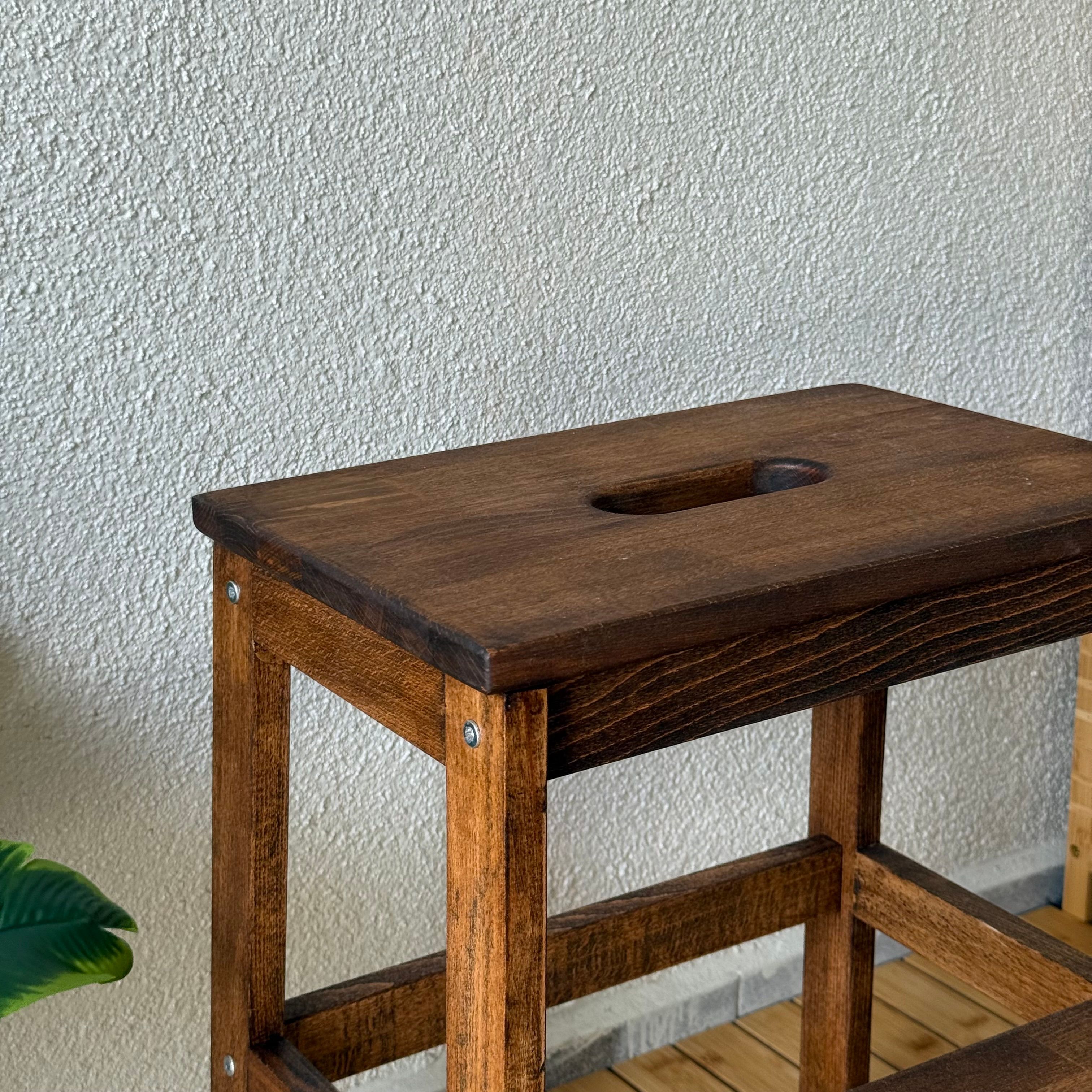 Kasandra Home Basamaklı Ahşap Merdiven 48 CM 