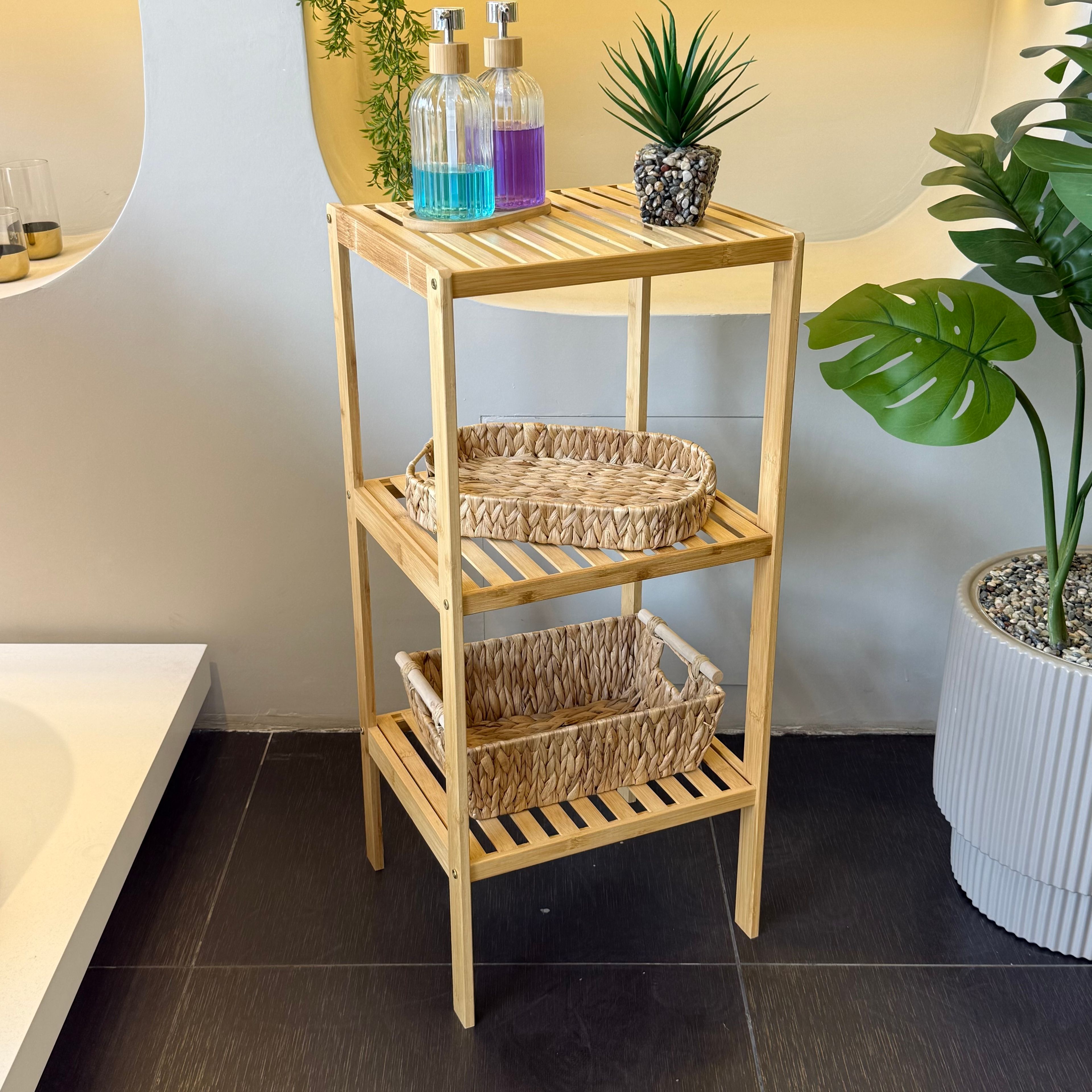 Bambu 3 Katlı Raf 