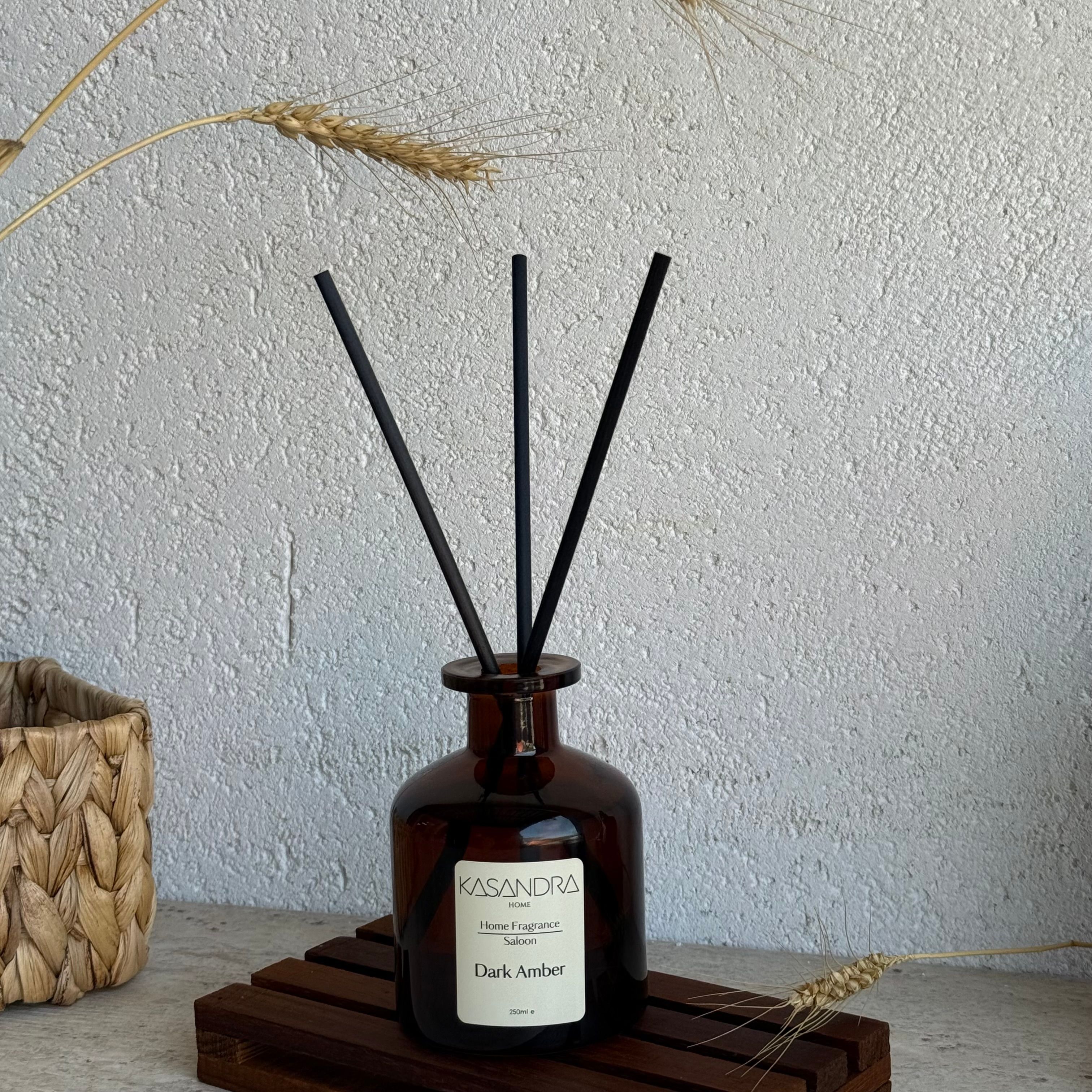 Kasandra Home Dark Amber Çubuklu Oda Kokusu 250 ML  