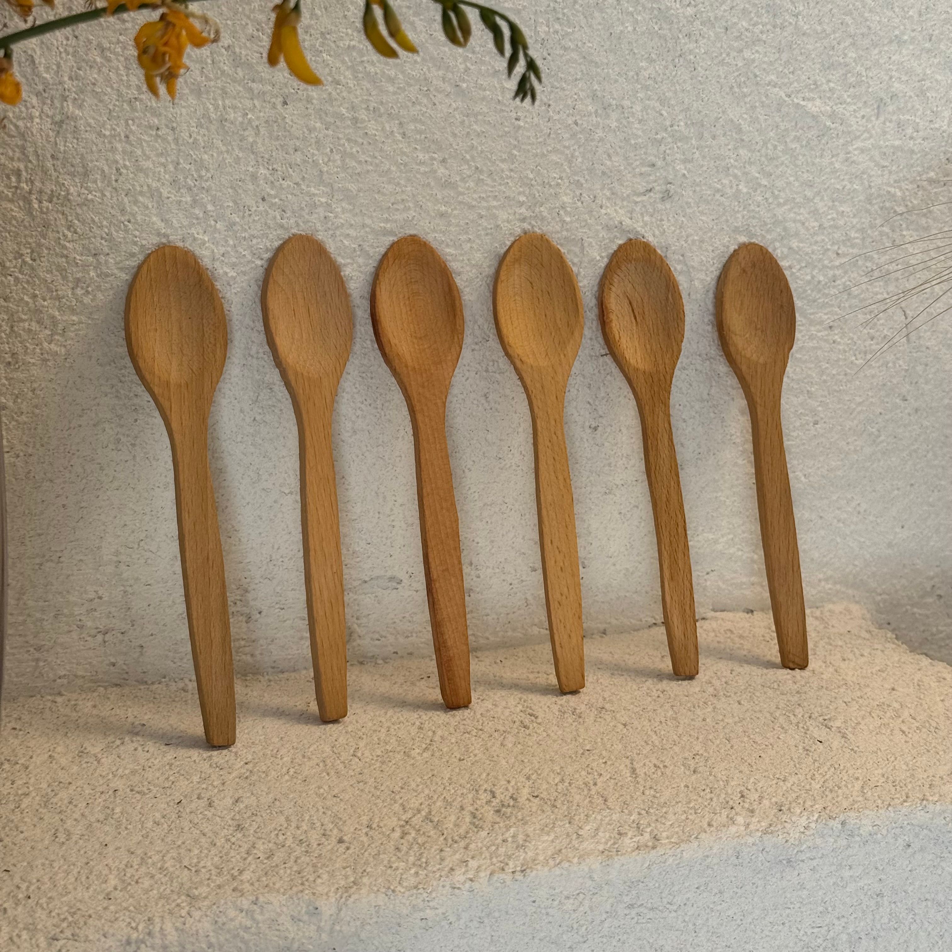 Ahşap Büyük Boy Kaşık Seti 6 adet 16 cm 