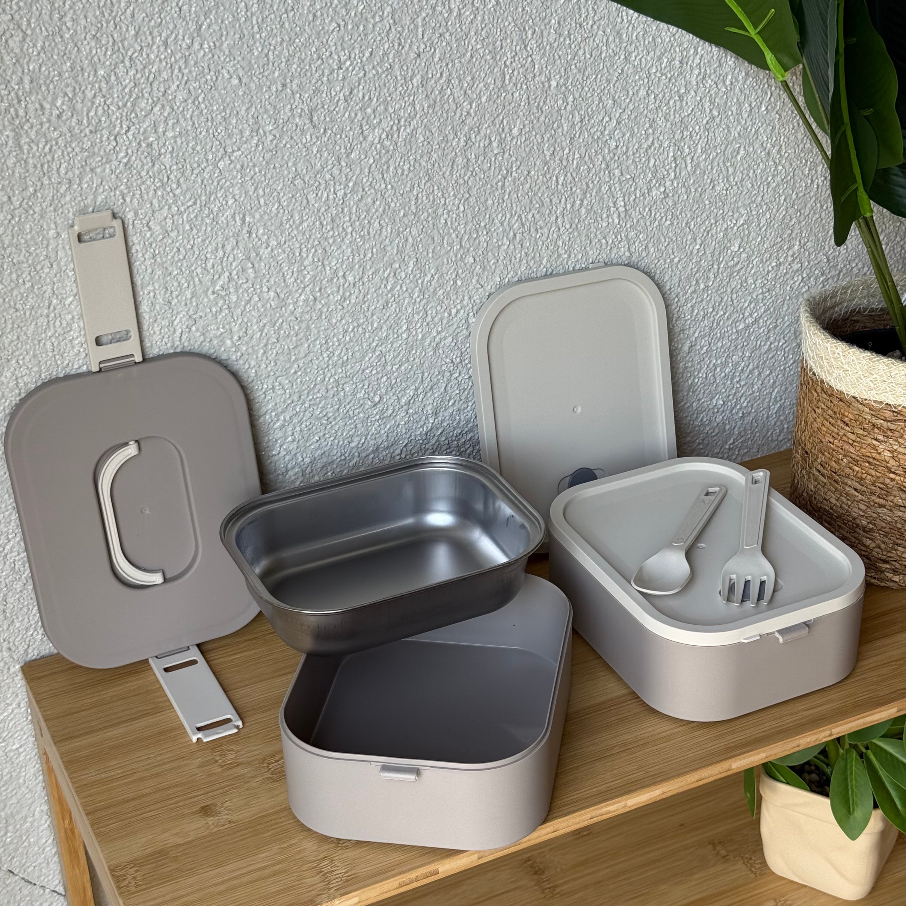 Okyanus 2 Katlı Lunch Box Bej 19,5x14,3x13,2 CM 