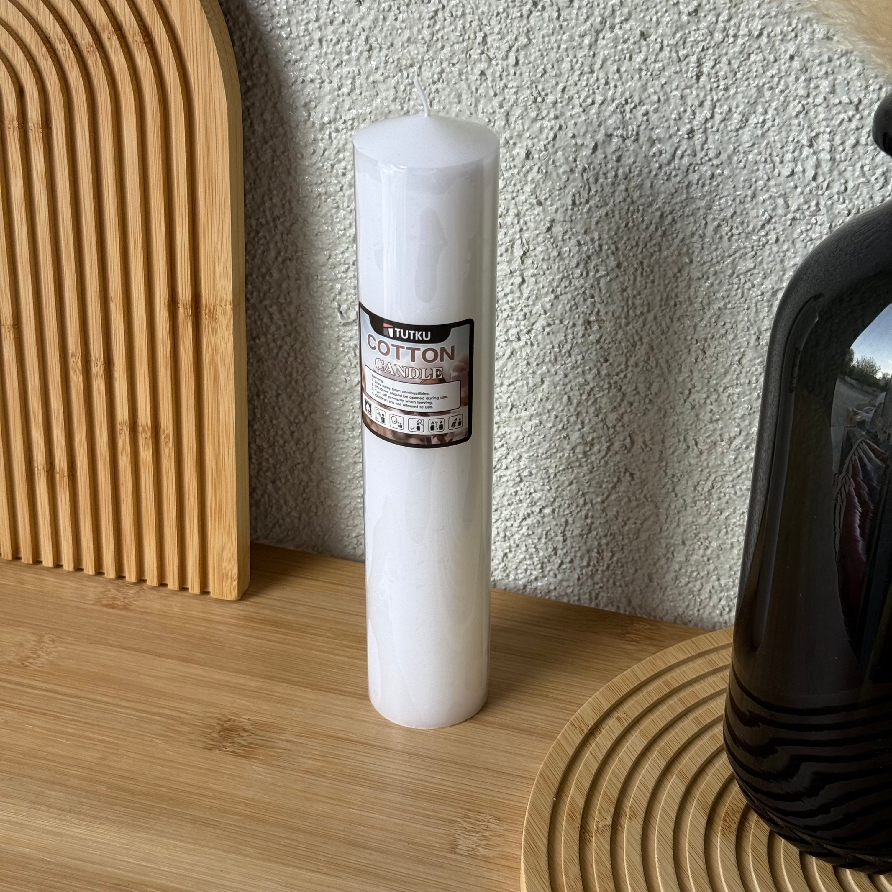 Candle Baton Uzun Mum 25 CM Cotton 