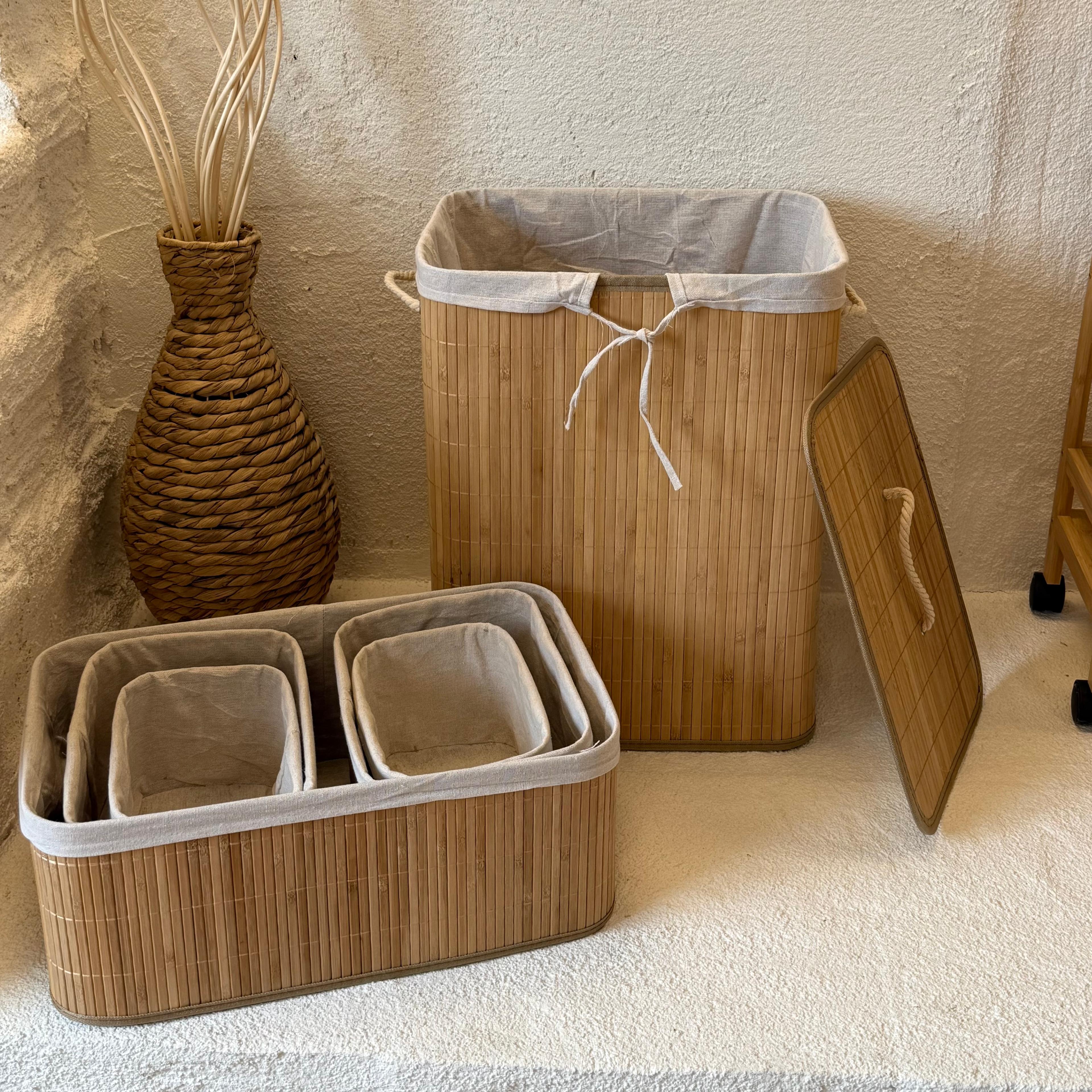 Bambu Banyo Seti 6 Parça 