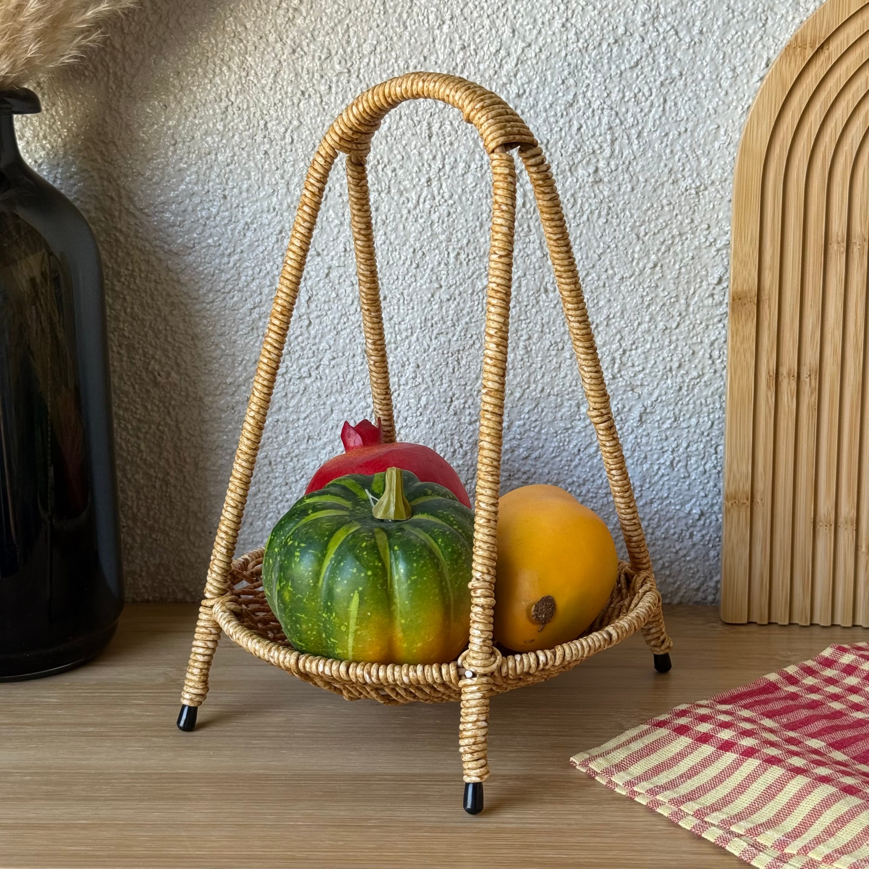 Deo Rattan Meyvelik Sunumluk 27 CM Naturel 
