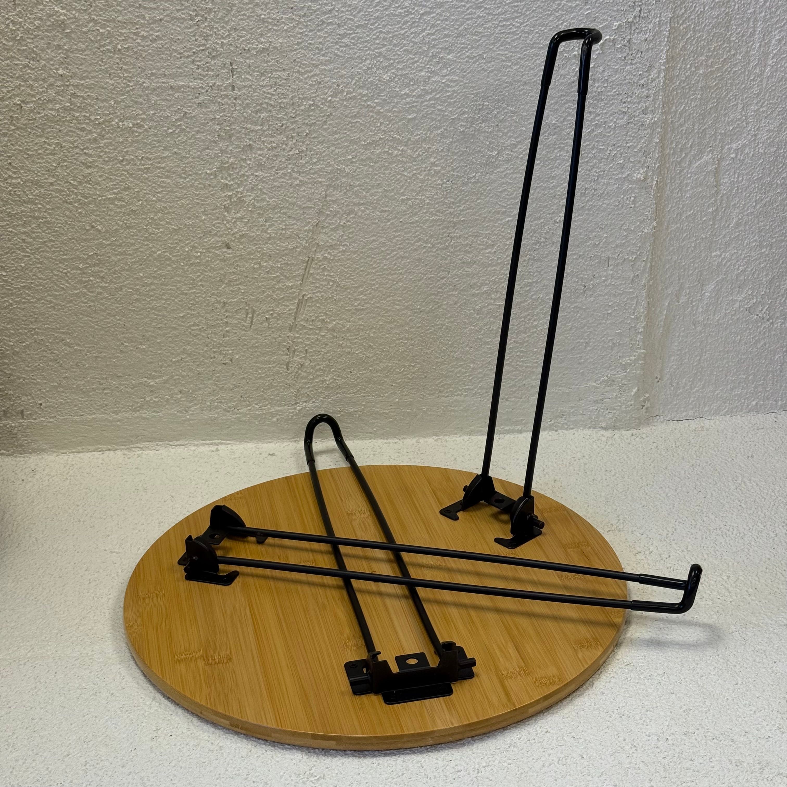 Katlanır Bambu Yuvarlak Orta Sehpa 44x44x46 cm 