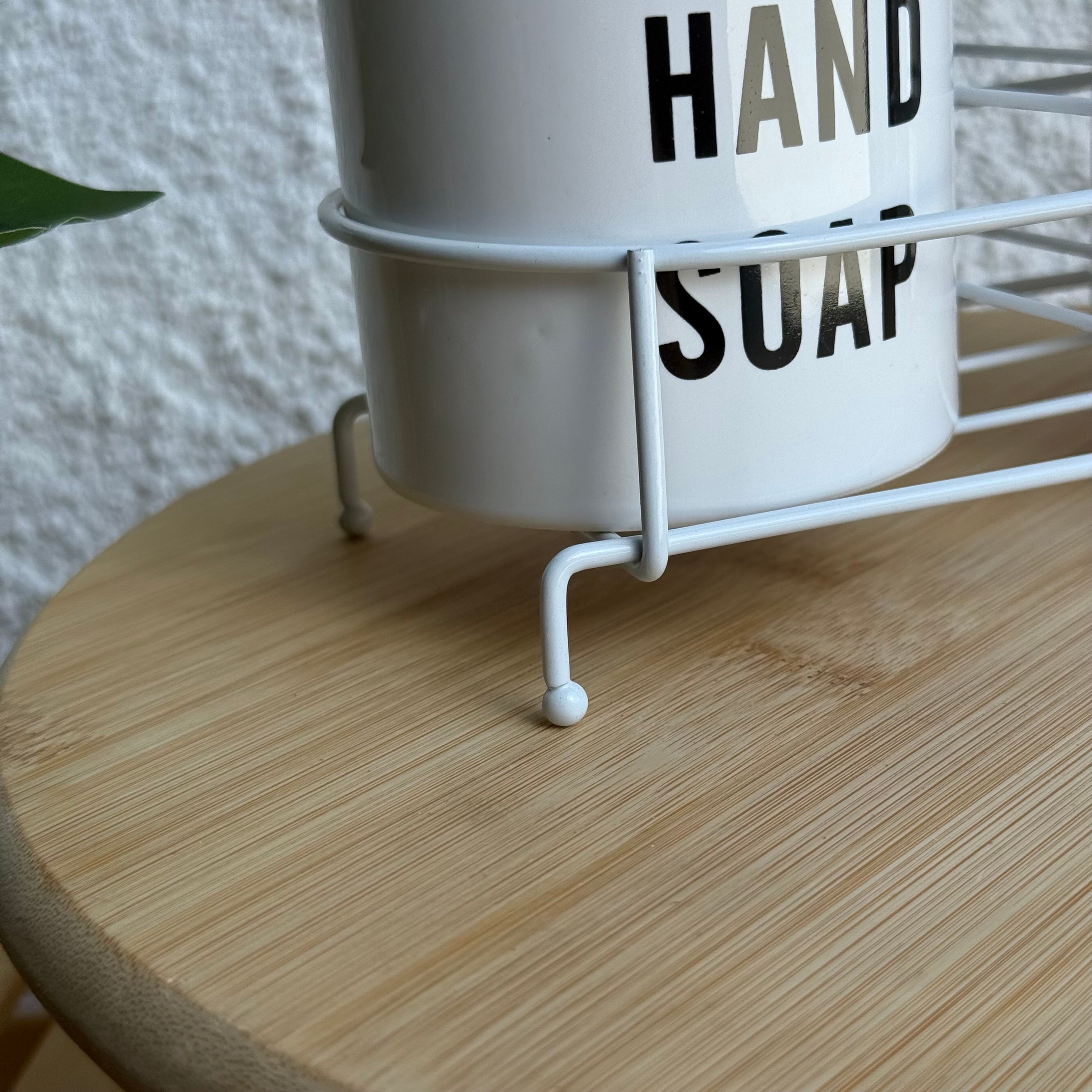 Tonish Standlı Sıvı Sabunluk Seti Beyaz 