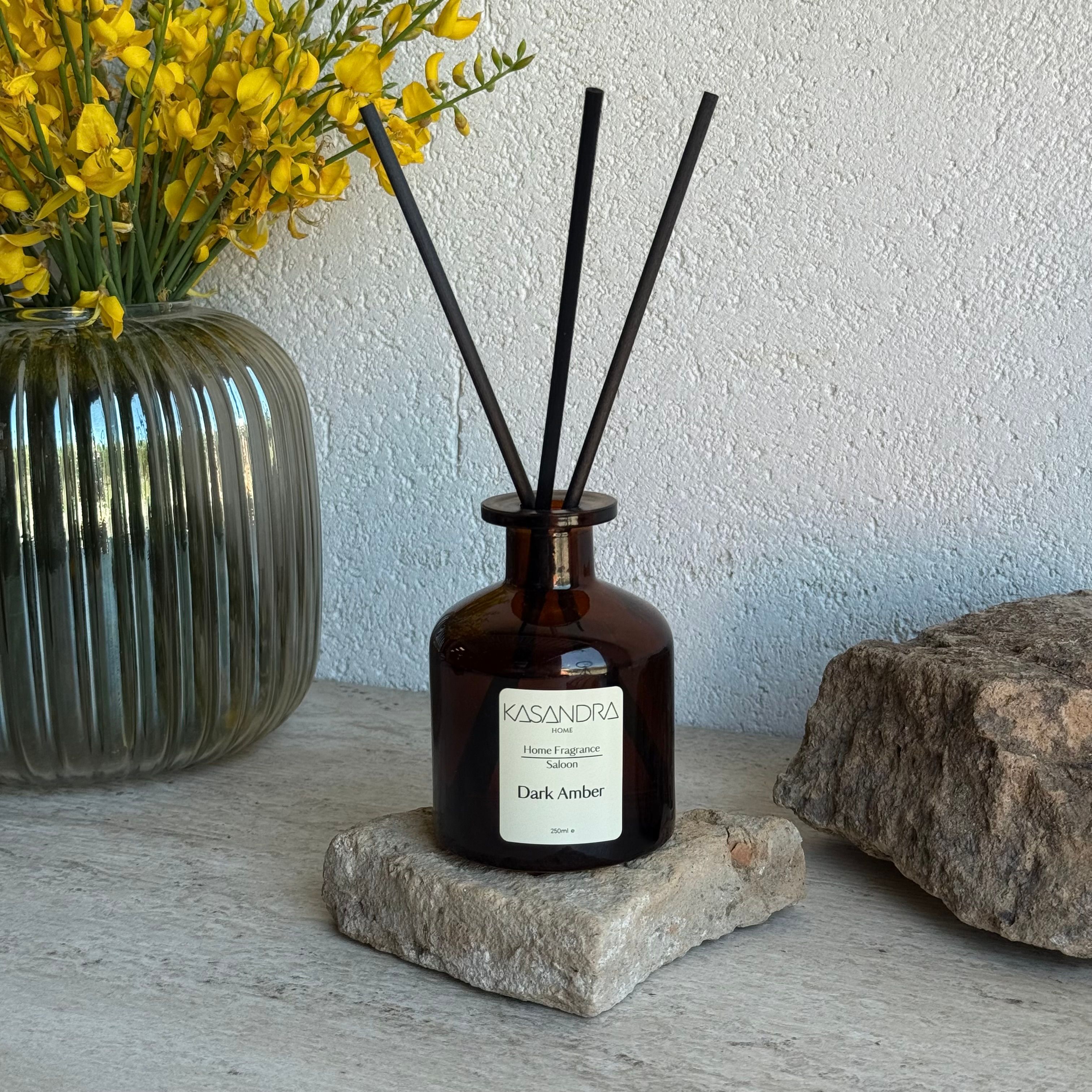 Kasandra Home Dark Amber Çubuklu Oda Kokusu 250 ML  