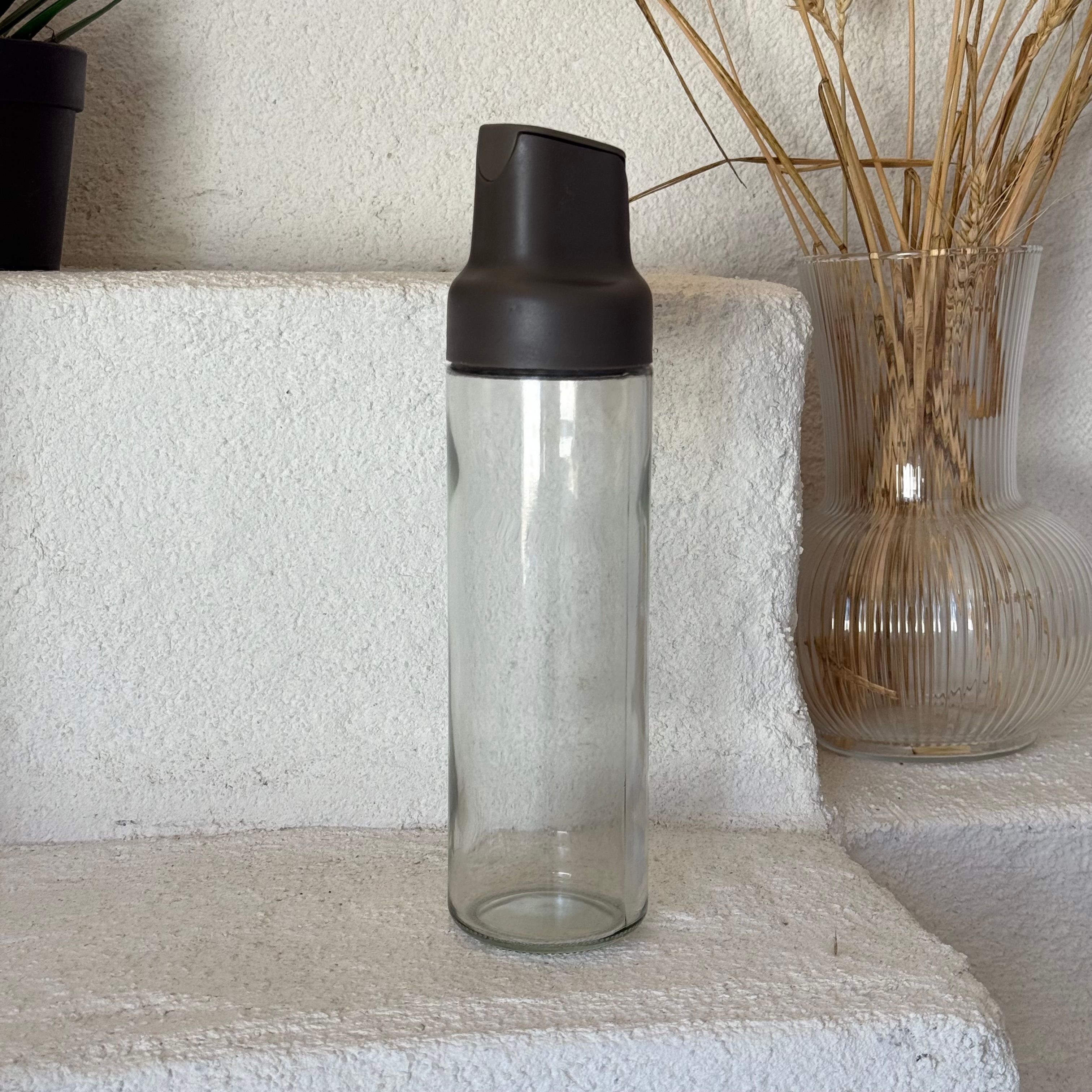 Modern Fonksiyonel Kapak Yağdanlık 500 ml Füme 