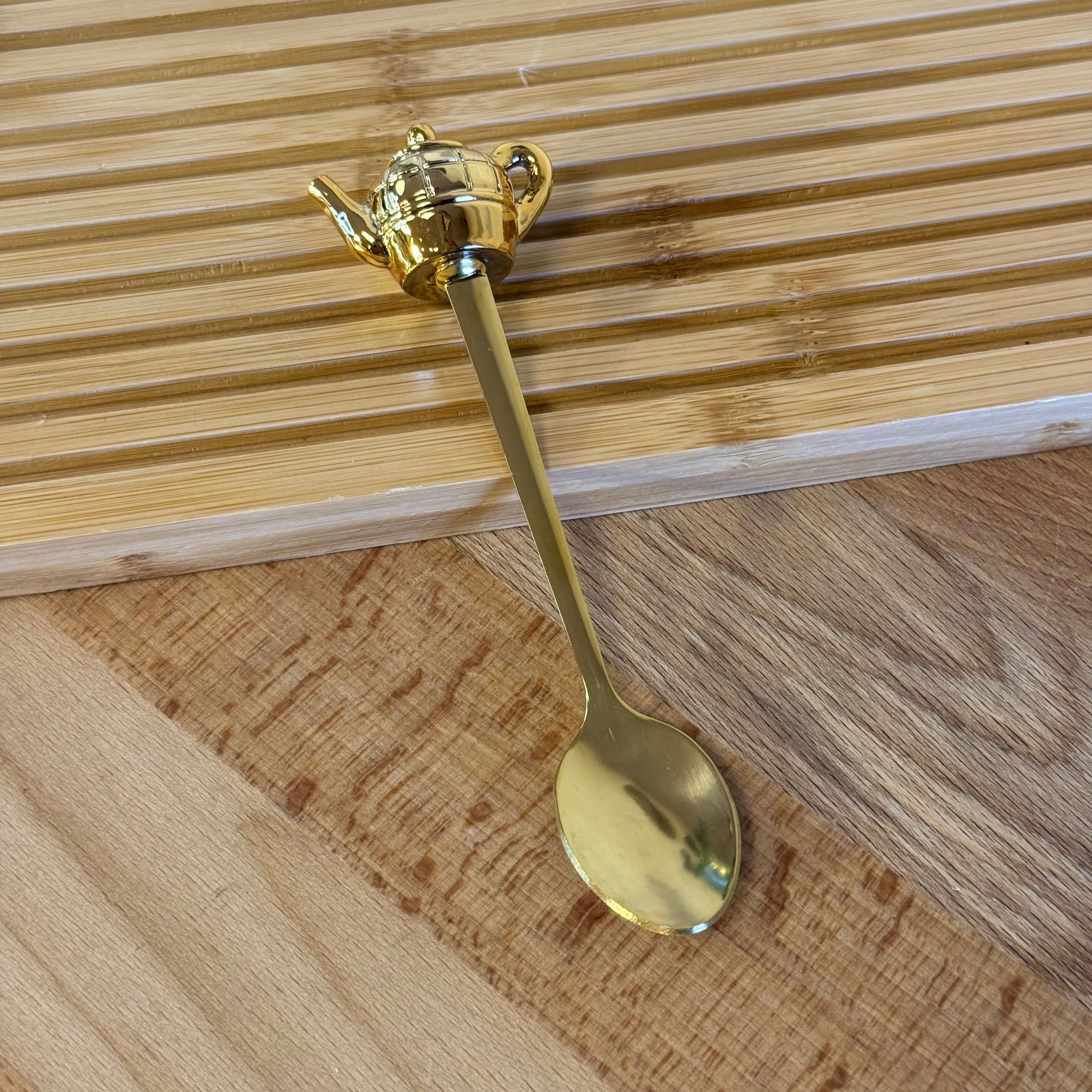 Deo Fincan Figürlü Çay Kaşığı 14 cm Gold