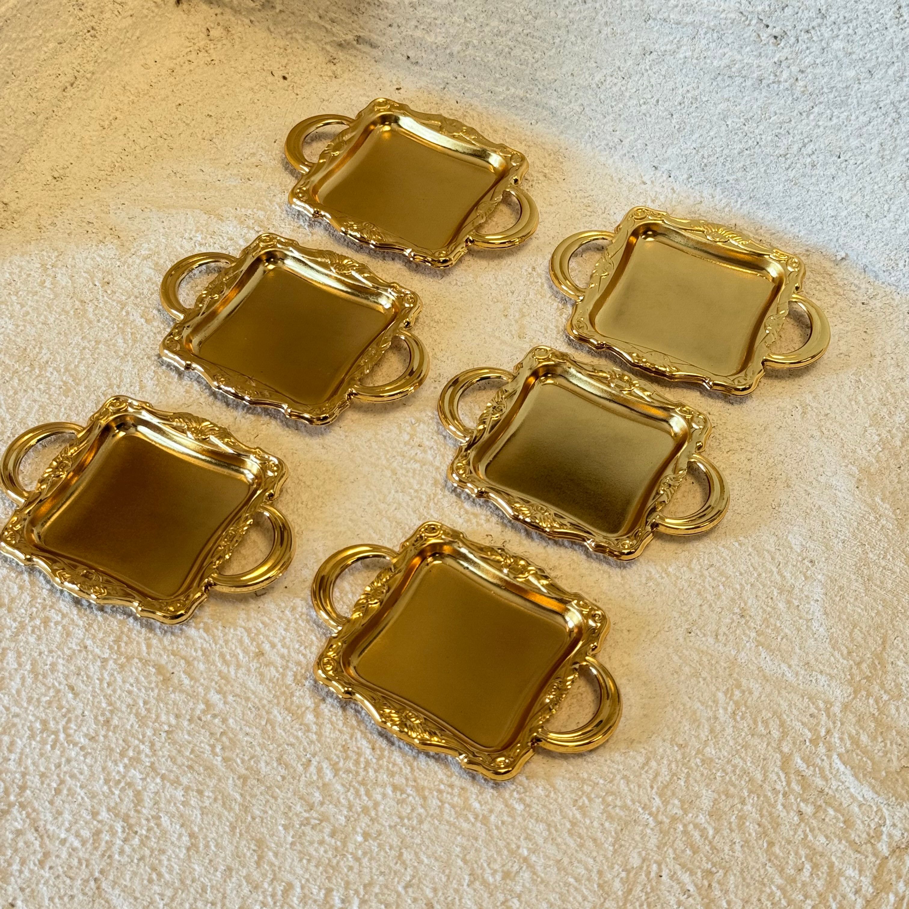 Gold 6 Lı Mini Sunumluk Seti Kare 7,5x10,5 cm 