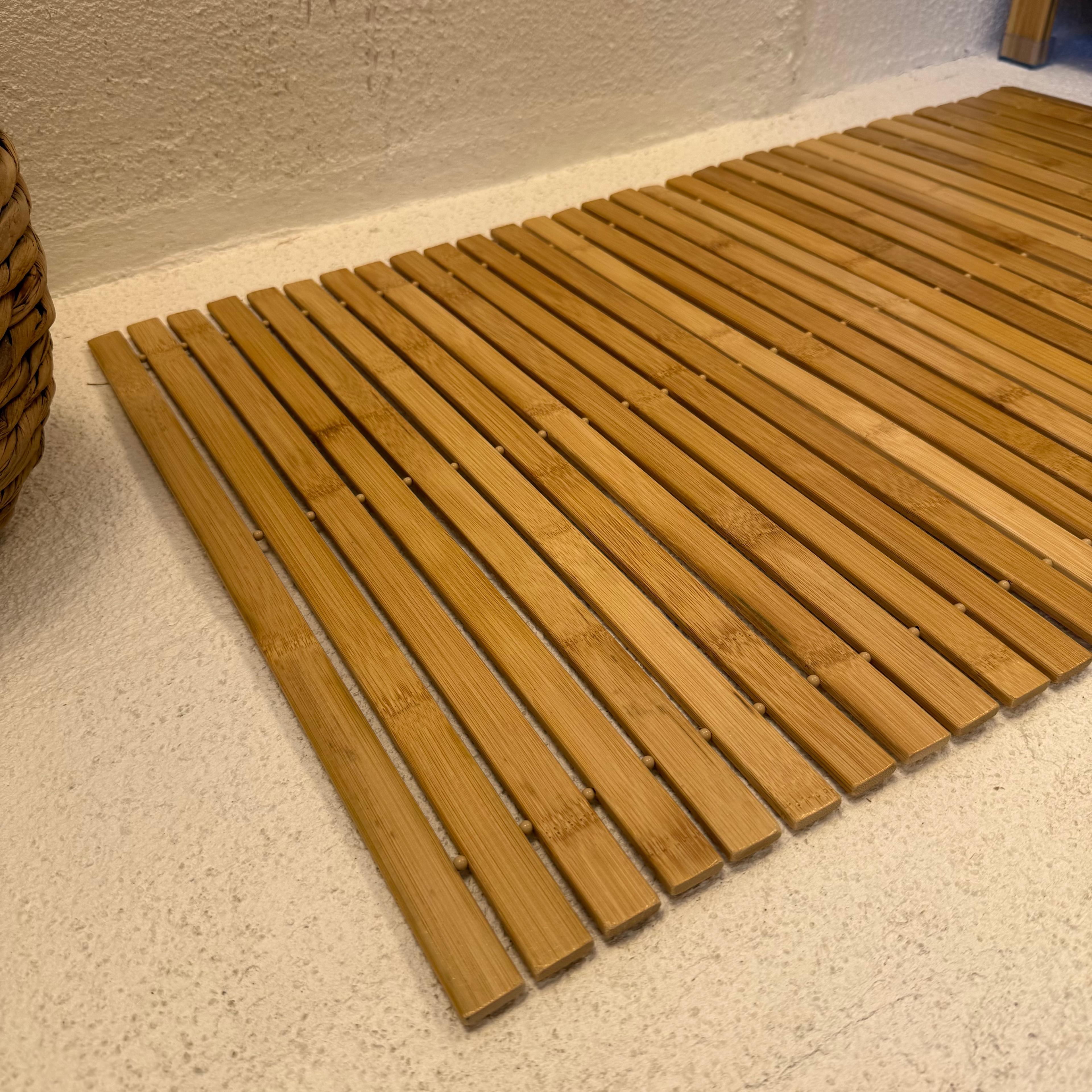 Bambu Mat Kaydırmaz Taban Orta Boy 80x50 cm 