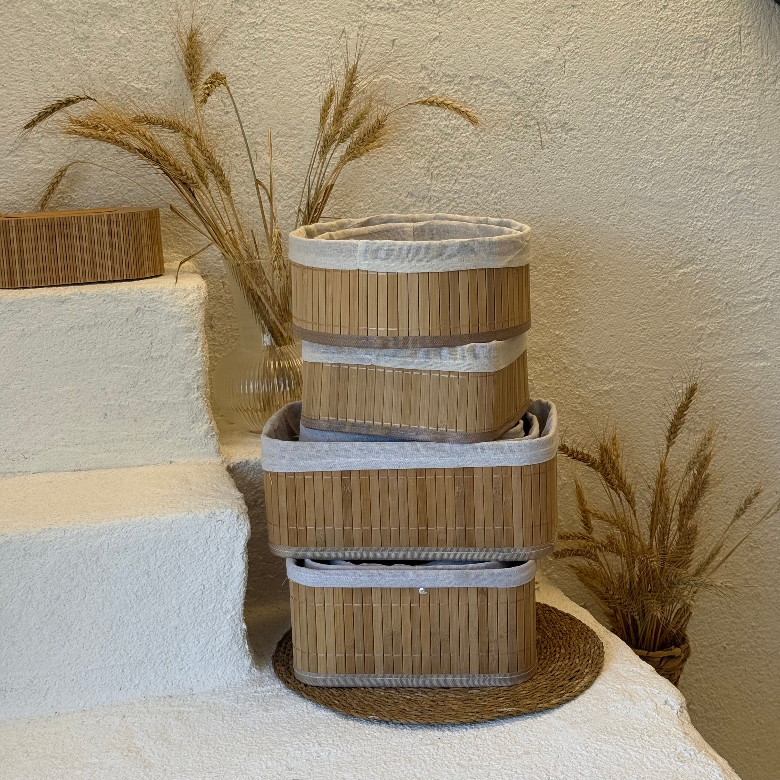 Leva 10 Parça Bambu Organizer Set (İMKANSIZ FİYATLARDA)