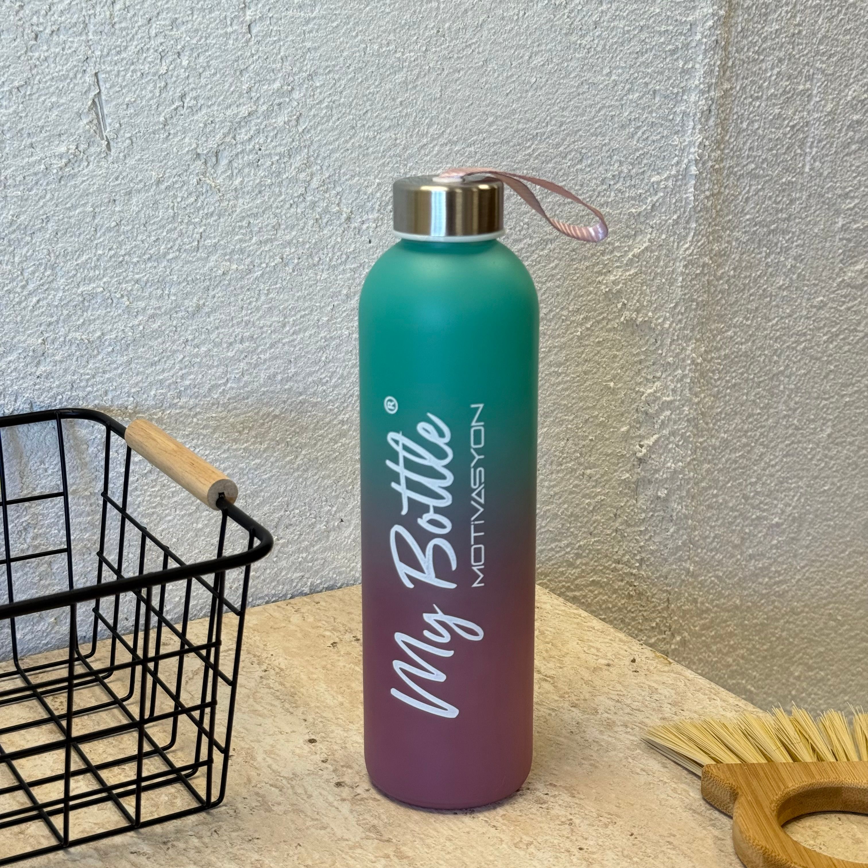 Tohana Cam Su Matara 750 ml Yeşil-Mor