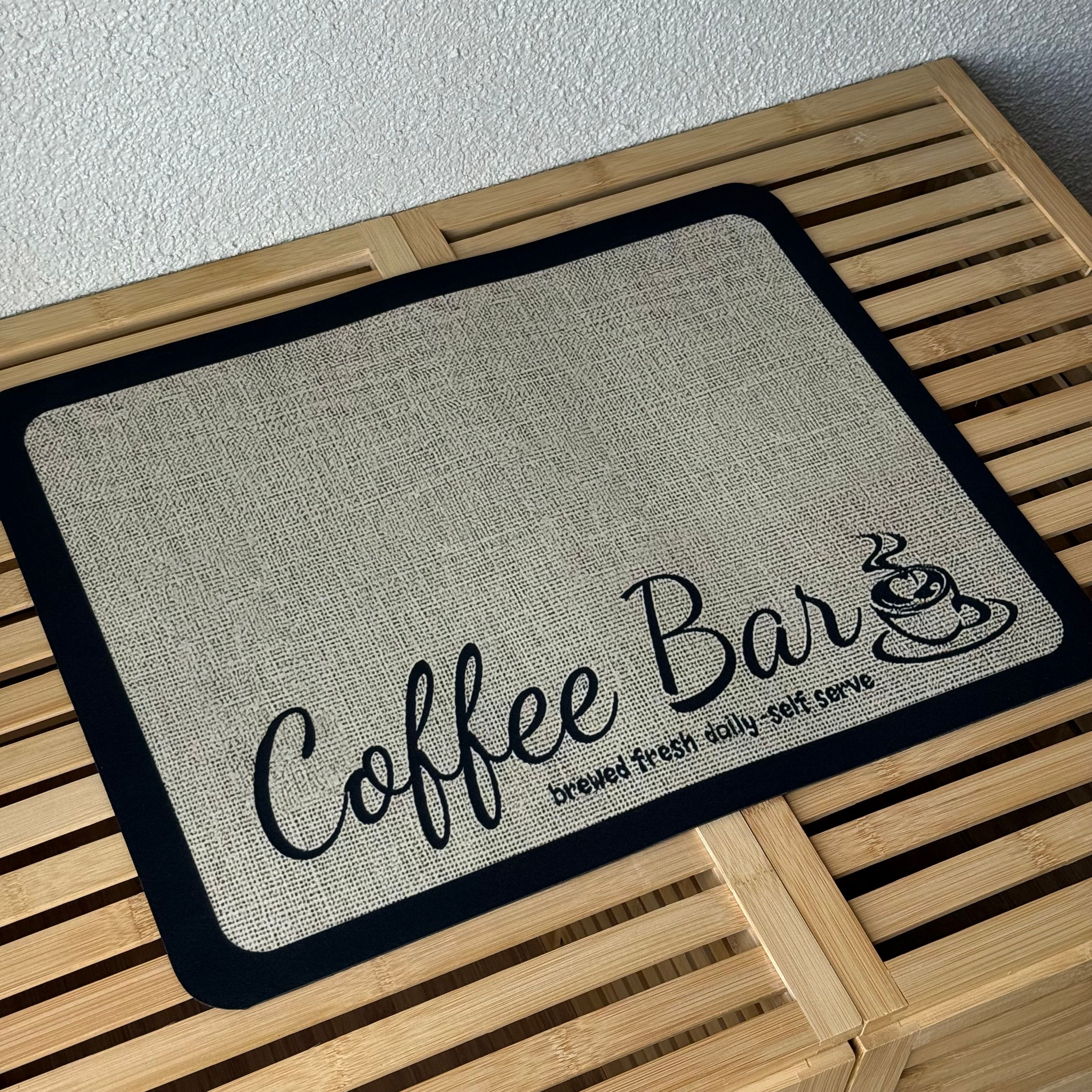 Coffee Bar Bulaşık Matı 38x28 CM 