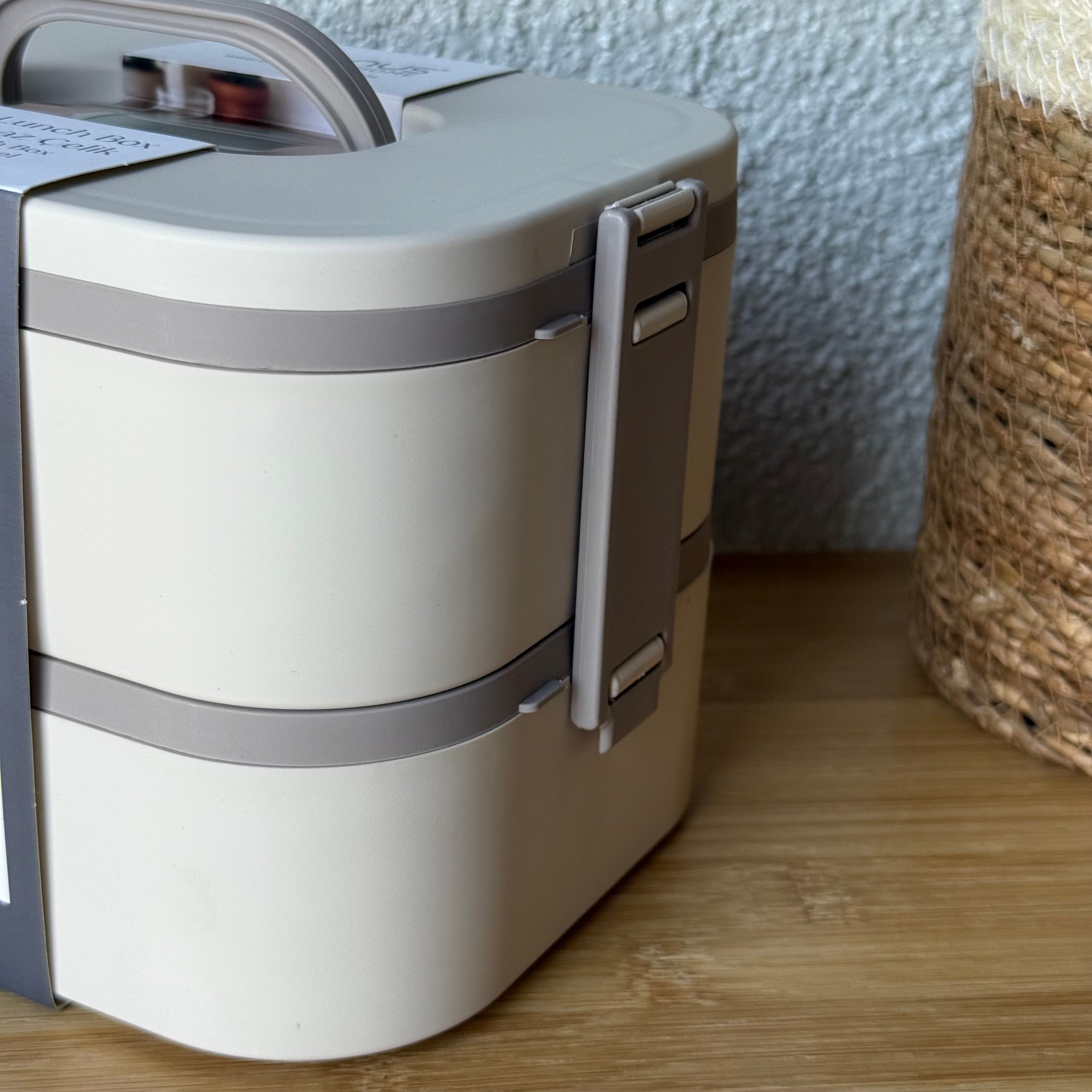 Okyanus 2 Katlı Lunch Box Krem 19,5x14,3x13,2 CM 