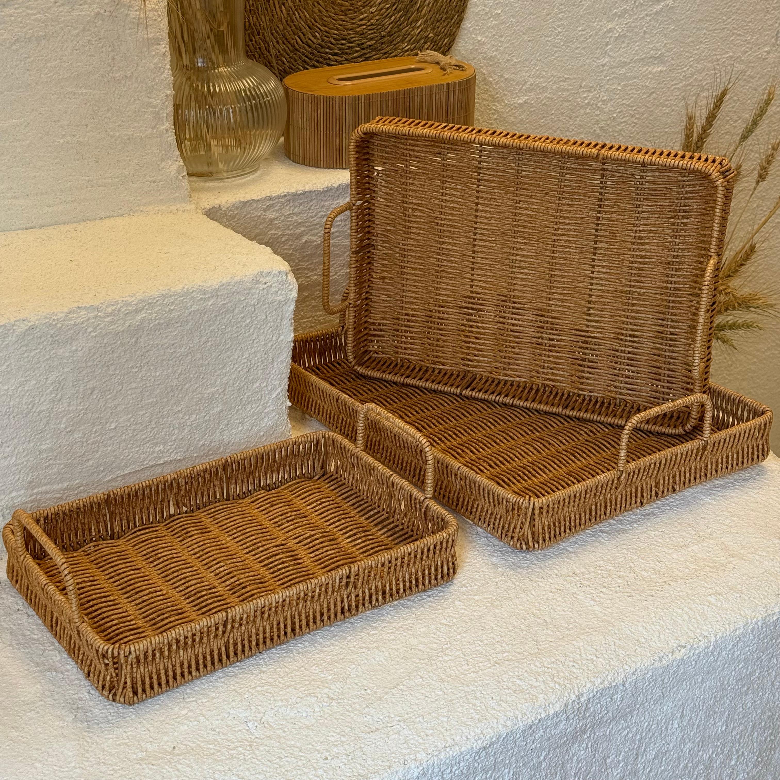 Wardy 3 Boy Rattan Tepsi Set 