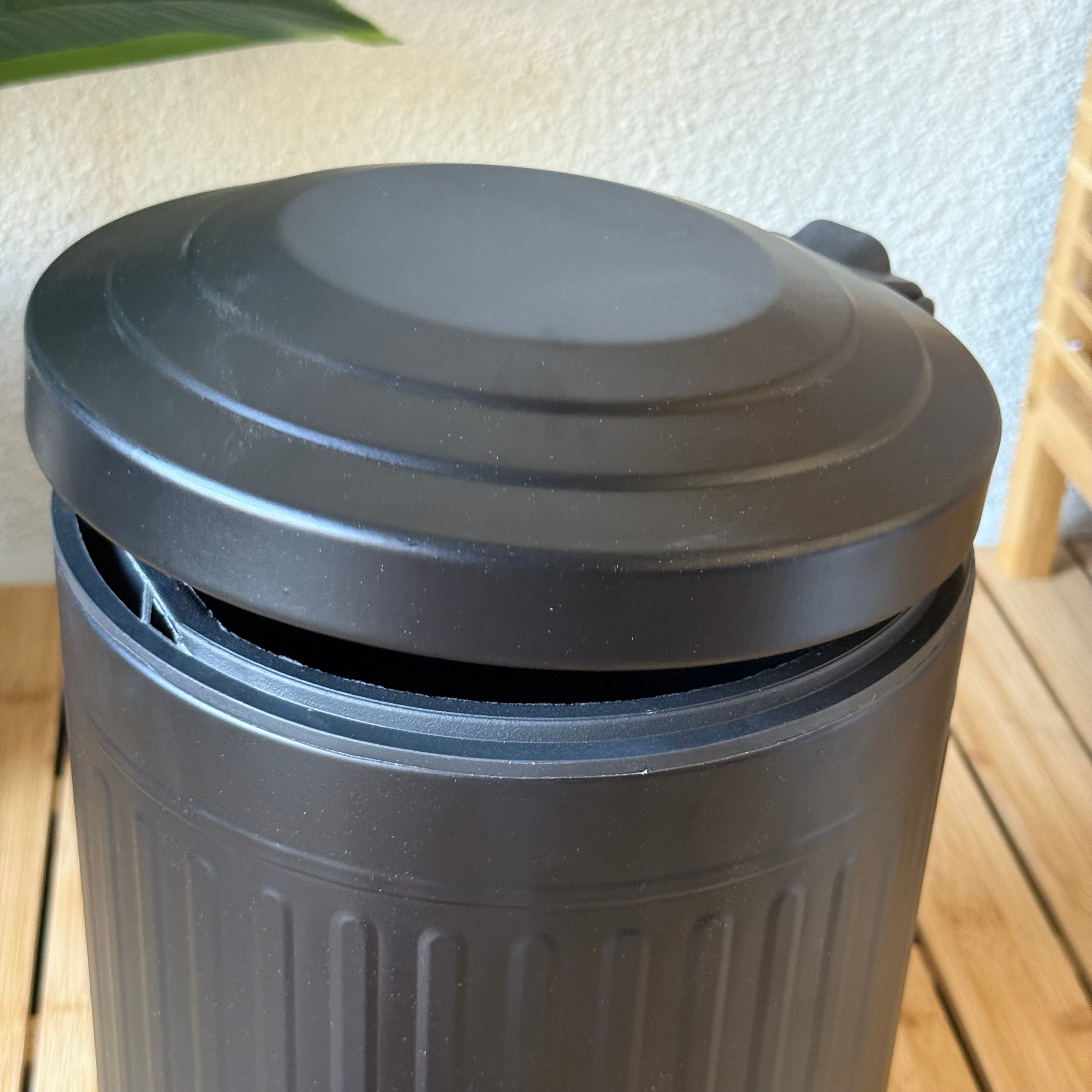 ZRA Vintage Çöp Kovası 5 Litre Mat Siyah 