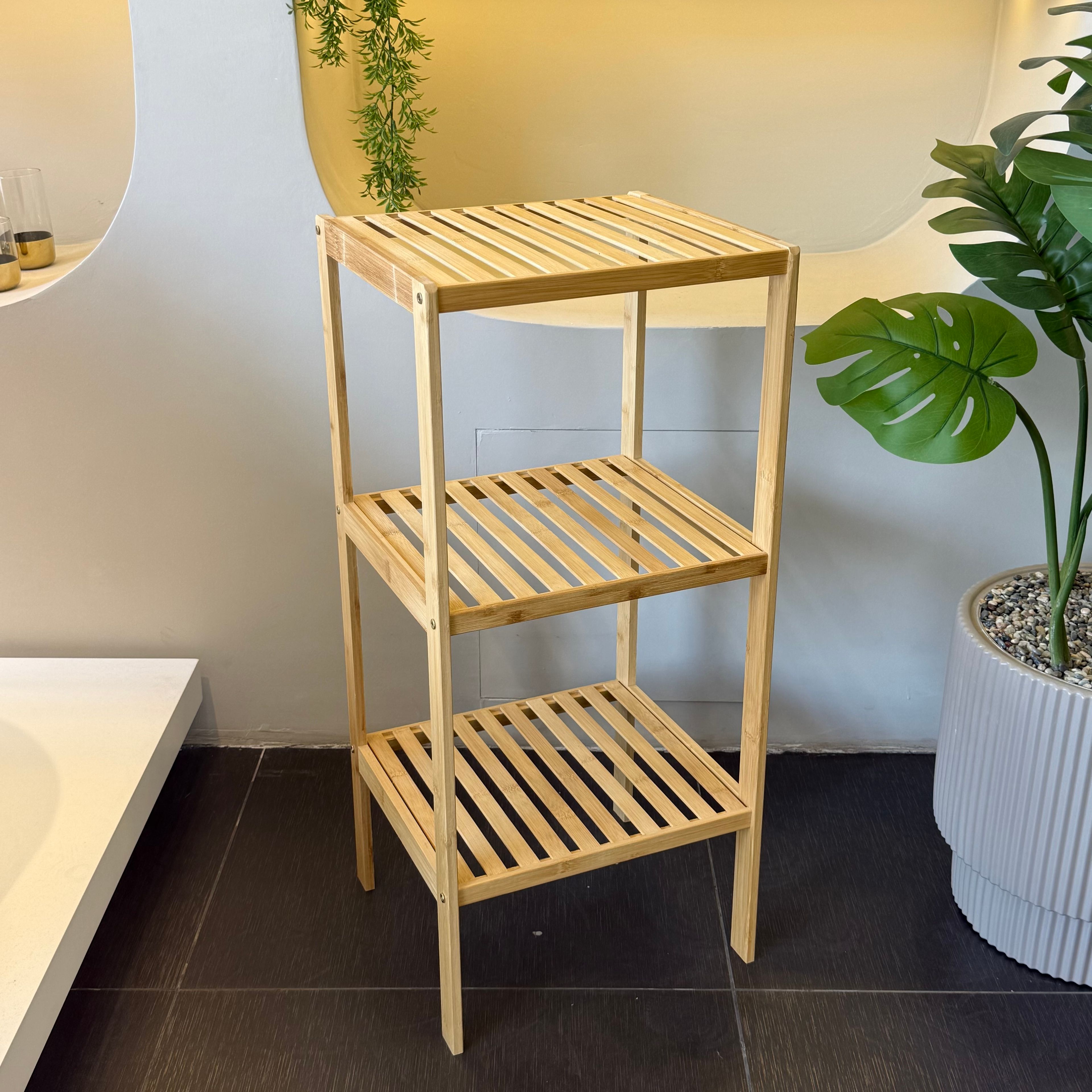 Bambu 3 Katlı Raf 