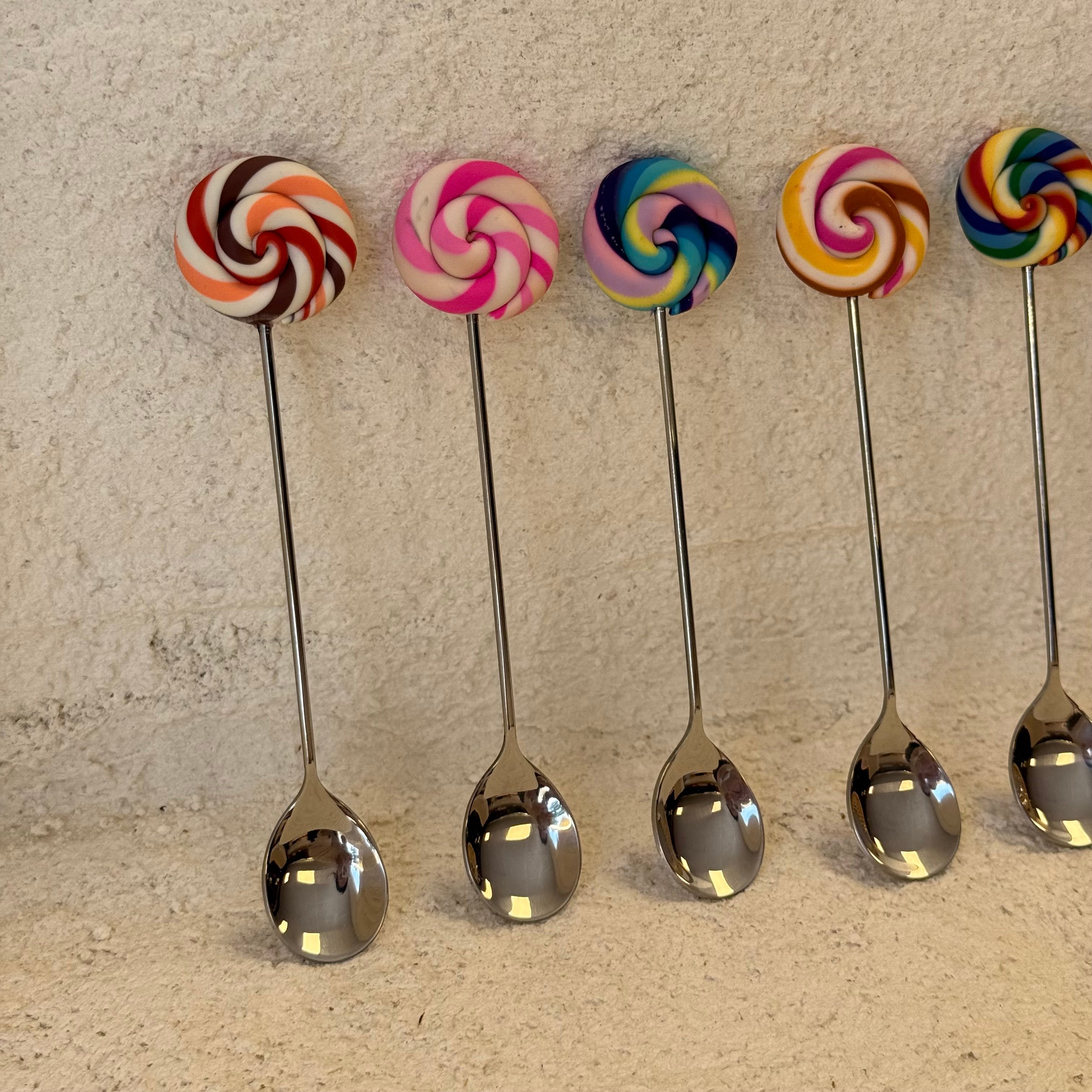 Rainbow 6 Lı Tatlı Kaşık Seti Gümüş 14 cm
