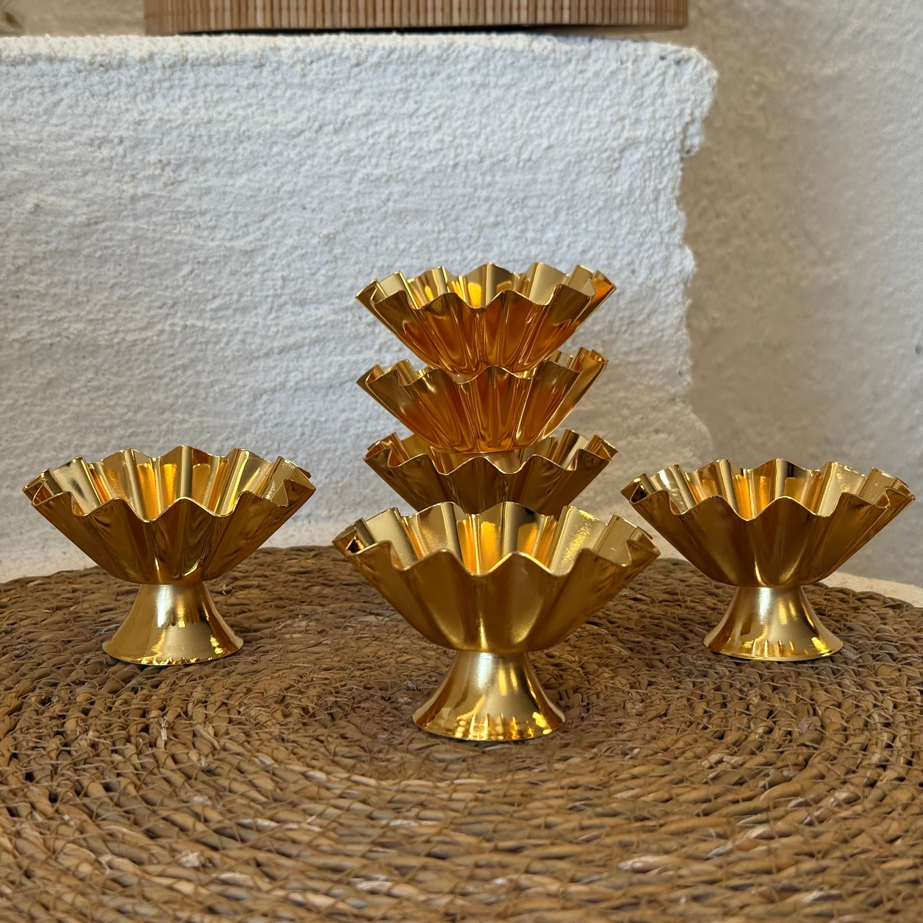 Mira Ayaklı Metal Gold Sunumluk 6 Adet 