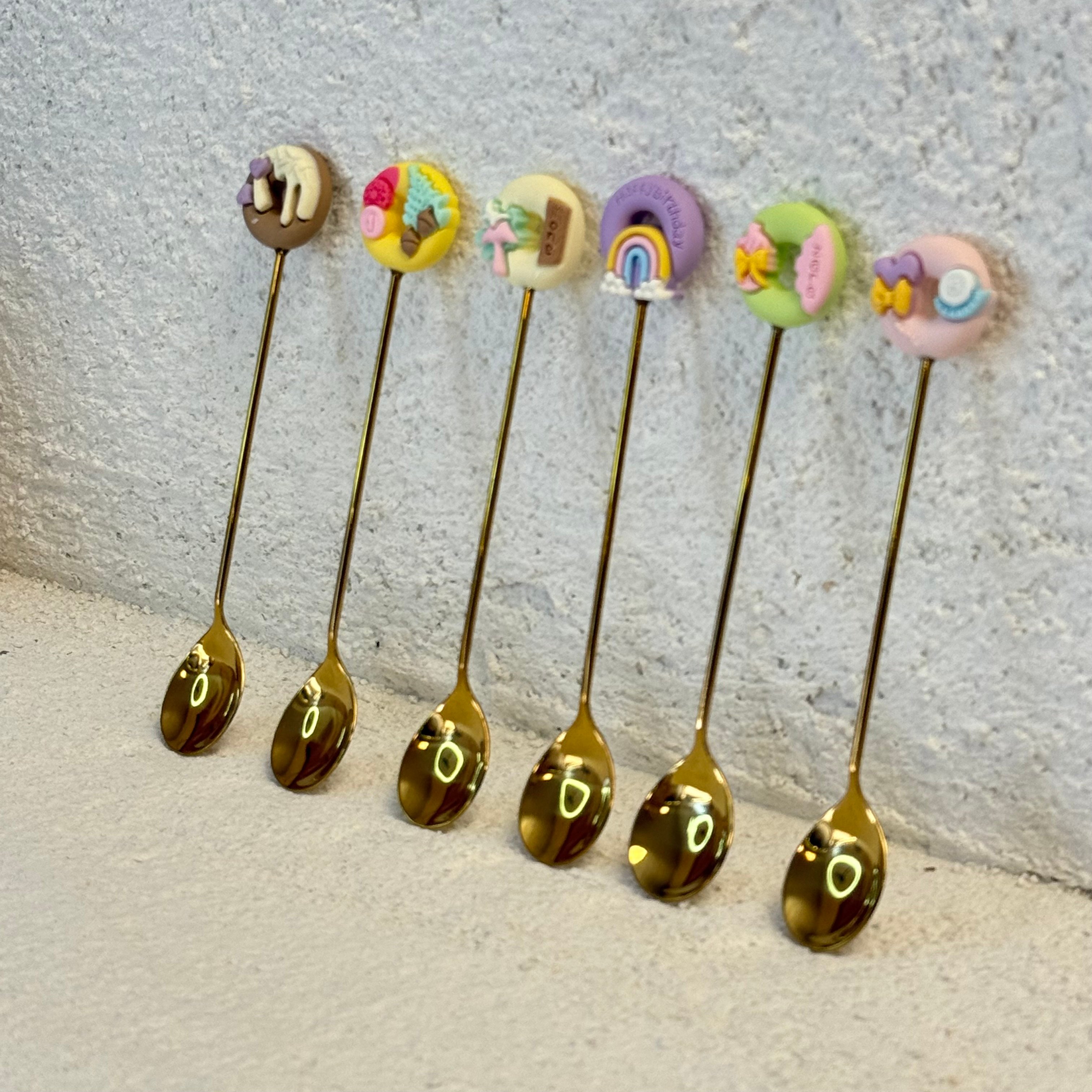 Happy Birthday 6 Lı Tatlı Kaşık Gold 14 cm