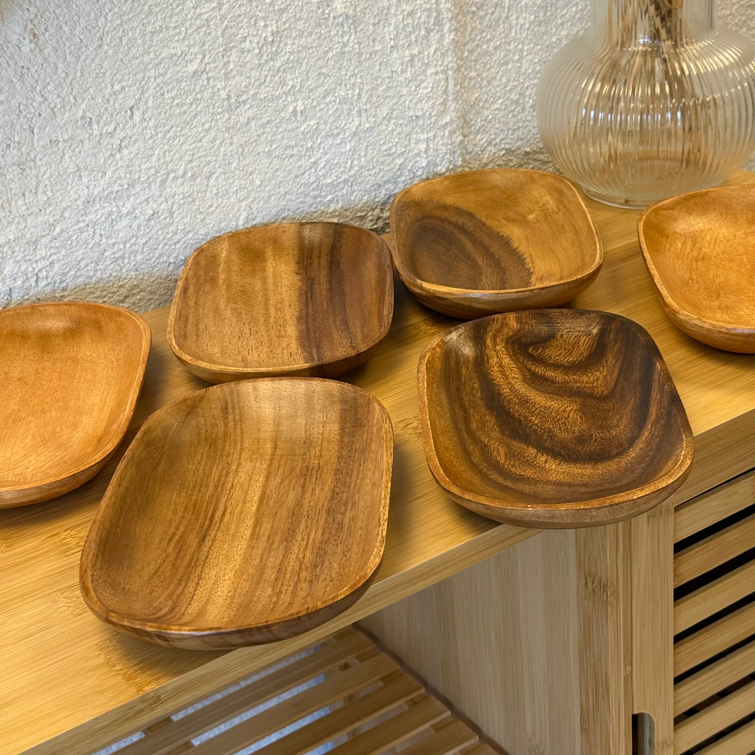 Akasya Ağacı Oval Sunumluk Kase Kahvaltılık 6 Adet Set  20,5x13 cm 