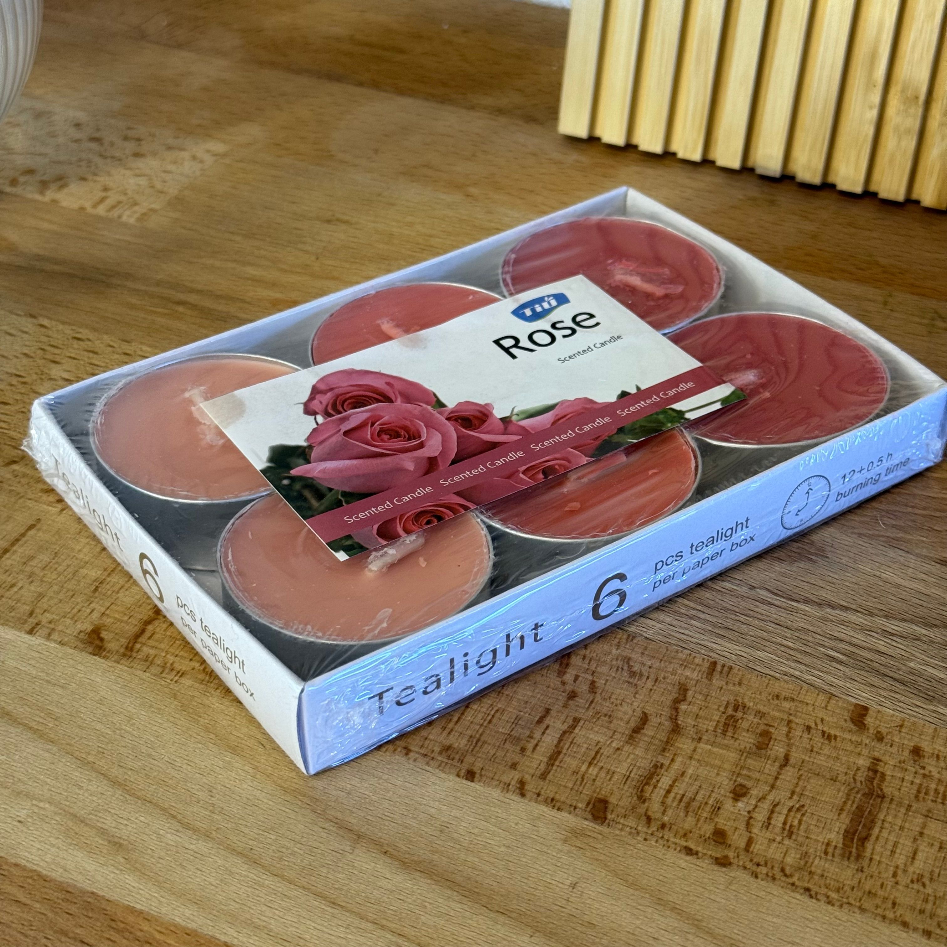 Dubai 6 Lı T-Light Mum Rose