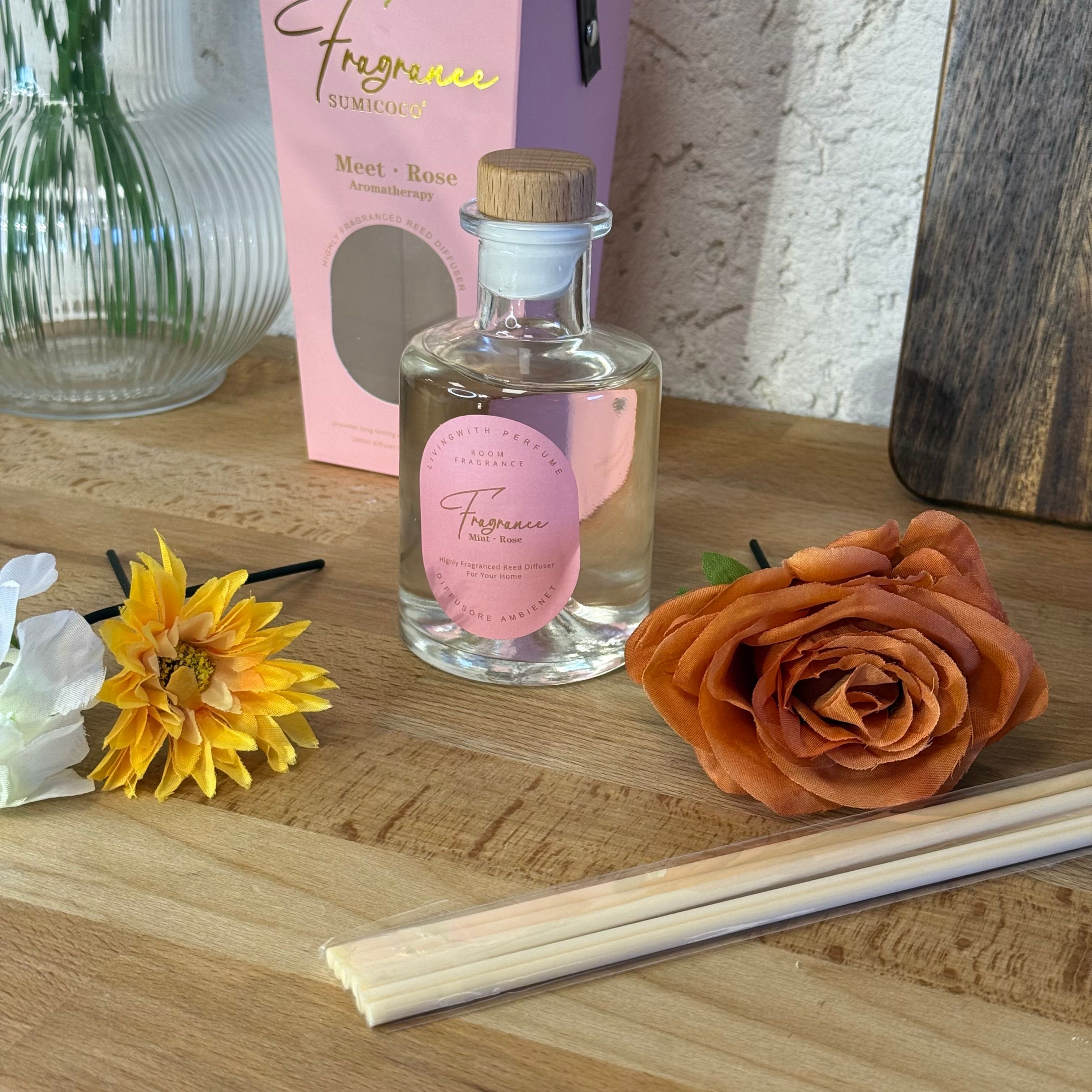 Rose Yüksek Kalite Çubuklu Çicekli Oda Kokusu 200 ml 