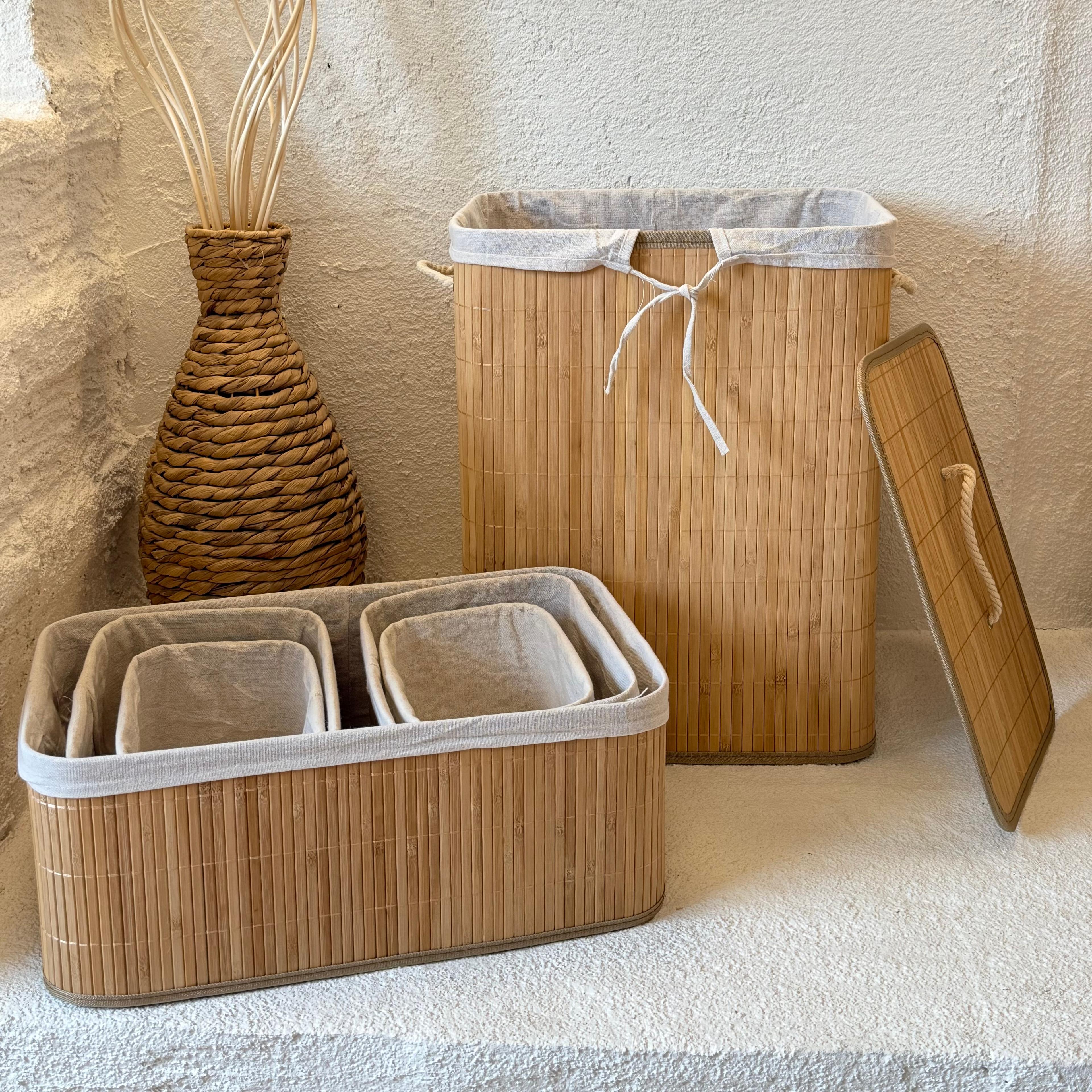 Bambu Banyo Seti 6 Parça 