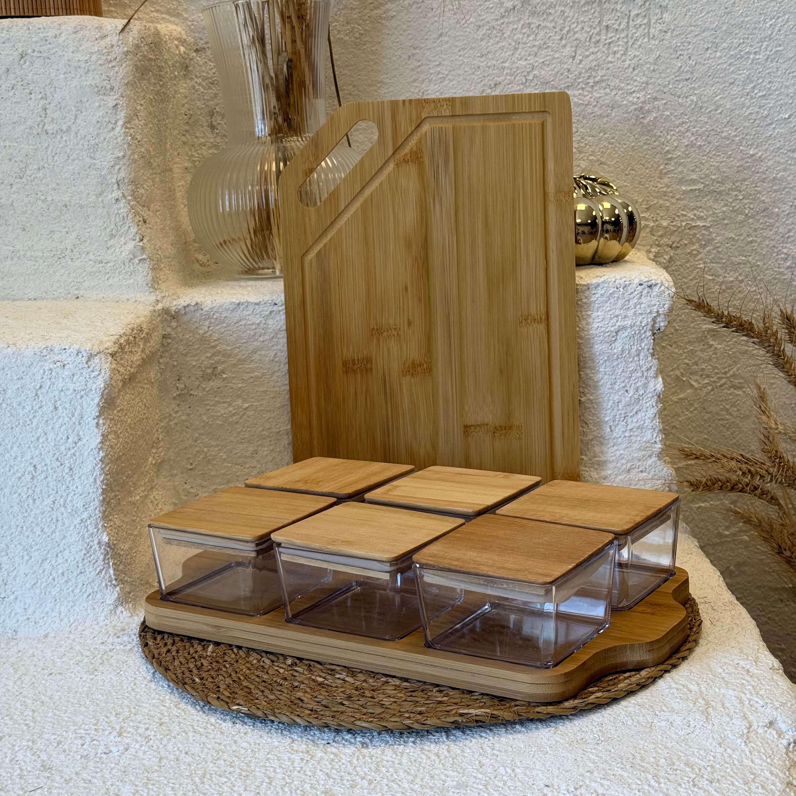 Alp Bambu Stand Kahvaltılık 34x20 cm Alana Bambu Kesme Tahtası Hediye (SÜPER FİYAT)