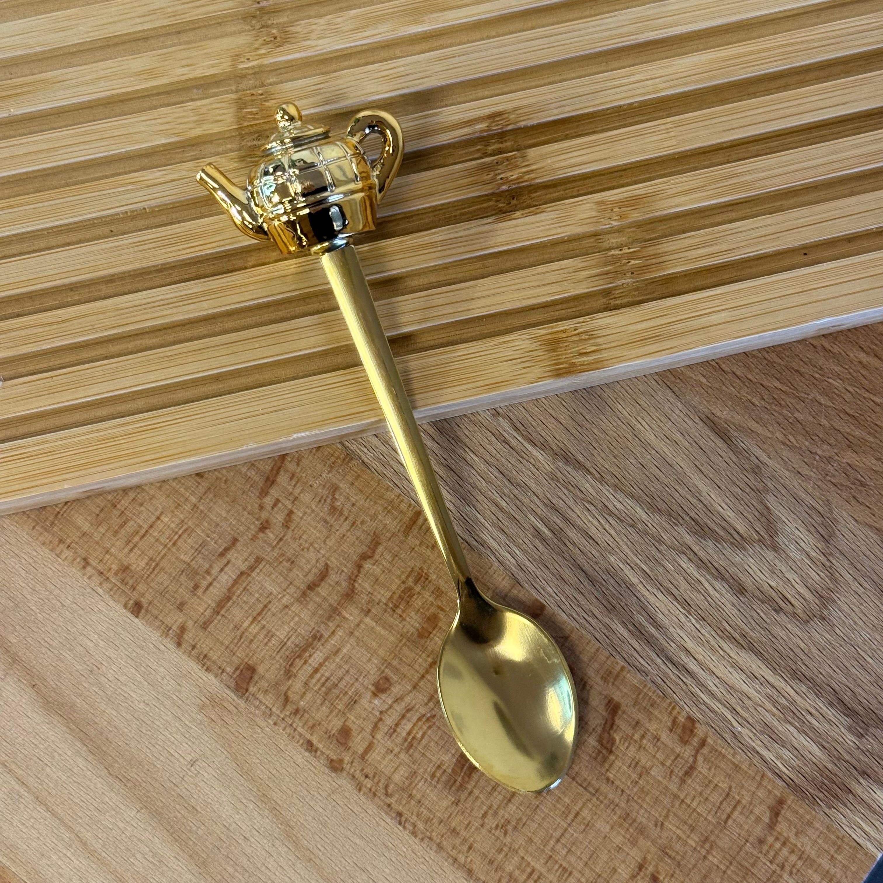 Deo Fincan Figürlü Çay Kaşığı 14 cm Gold