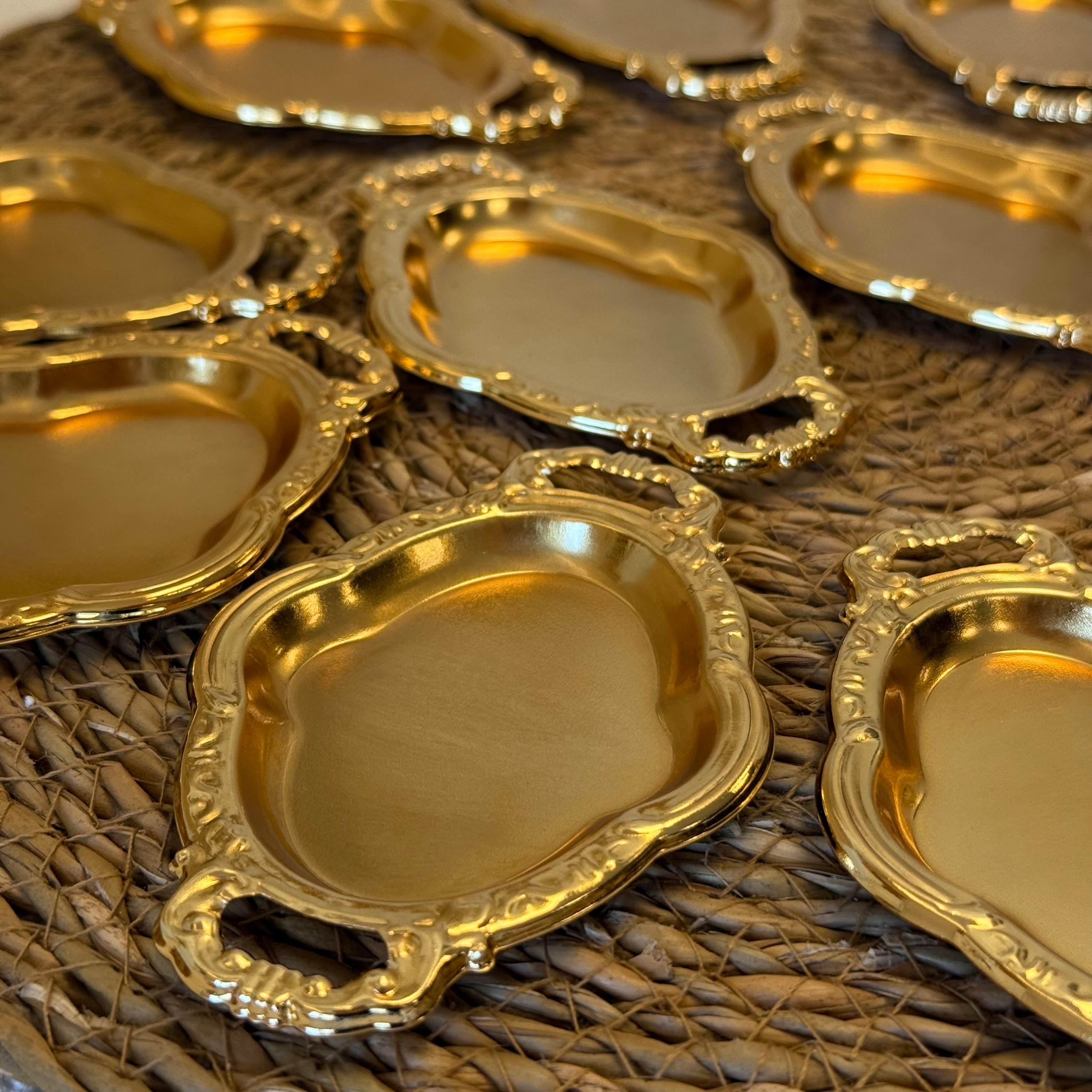 Mini Oval 12 Adet Sunumluk Gold 