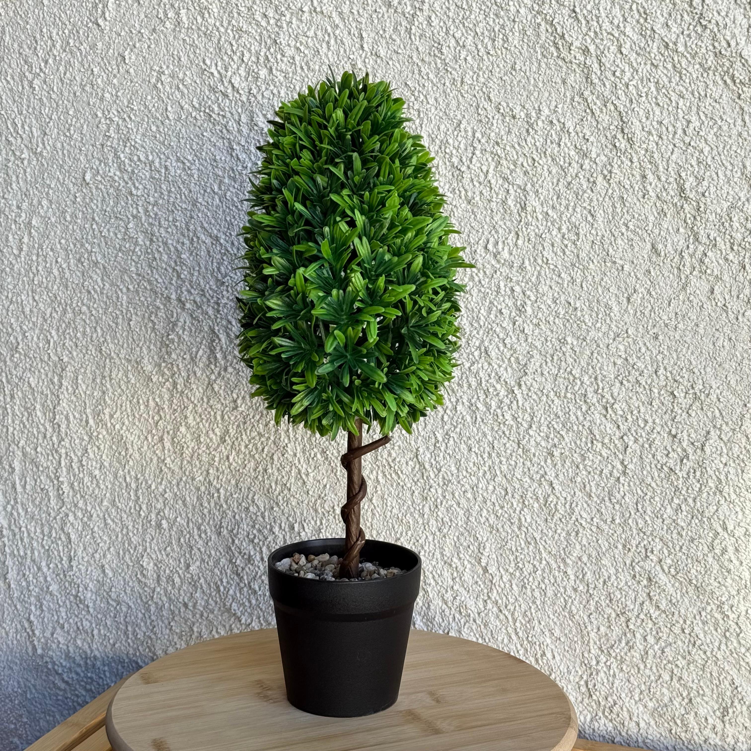 Buxus Saksılı Yapay Çiçek 45 cm 