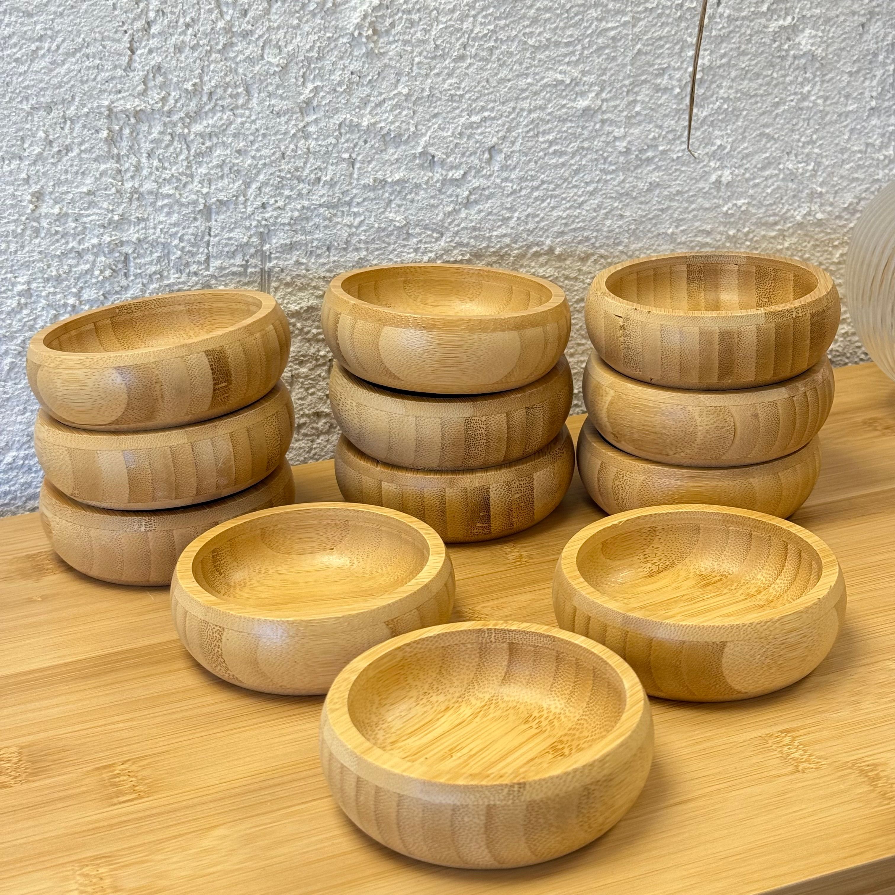12 Adet Bambu Çerezlik 9 cm 