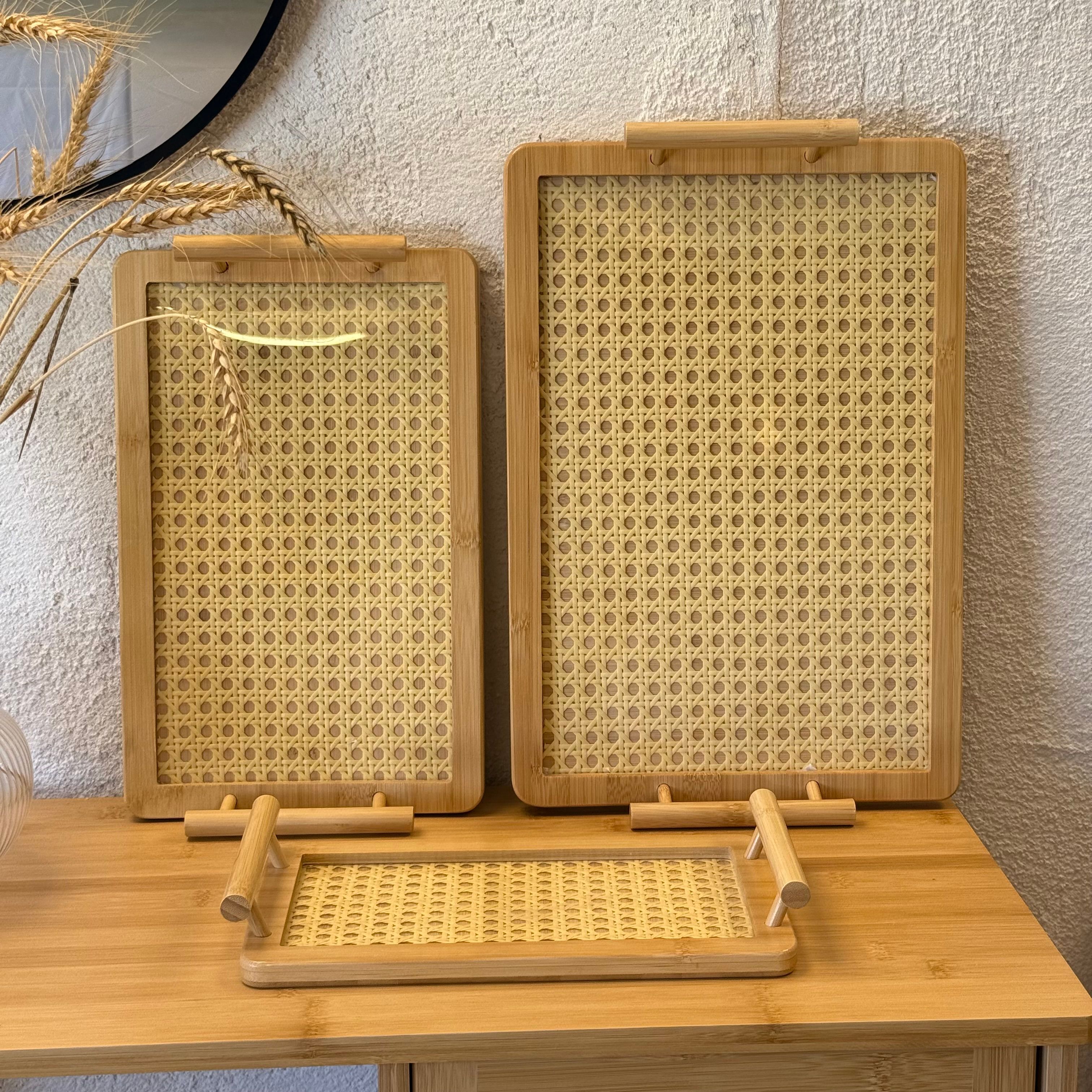 Rattan 3 Boy Bambu Tepsi 