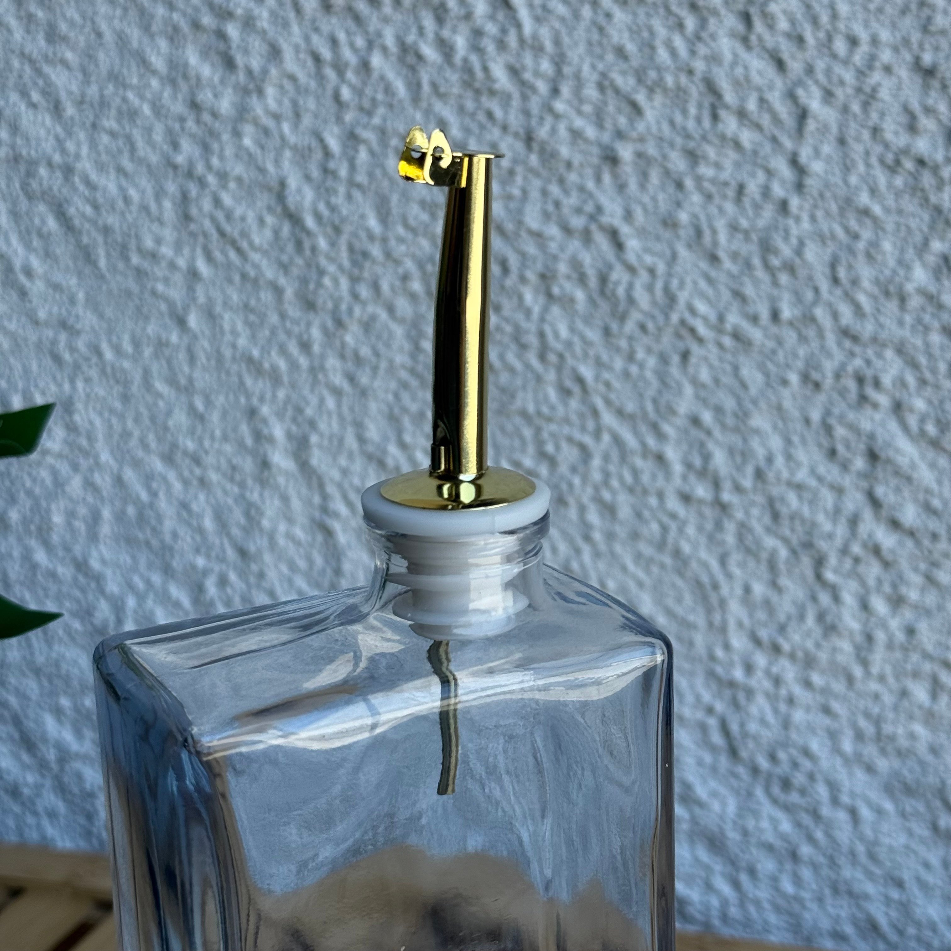 Barotti Dikdörtgen Cam Yağdanlık 500 ML Gold