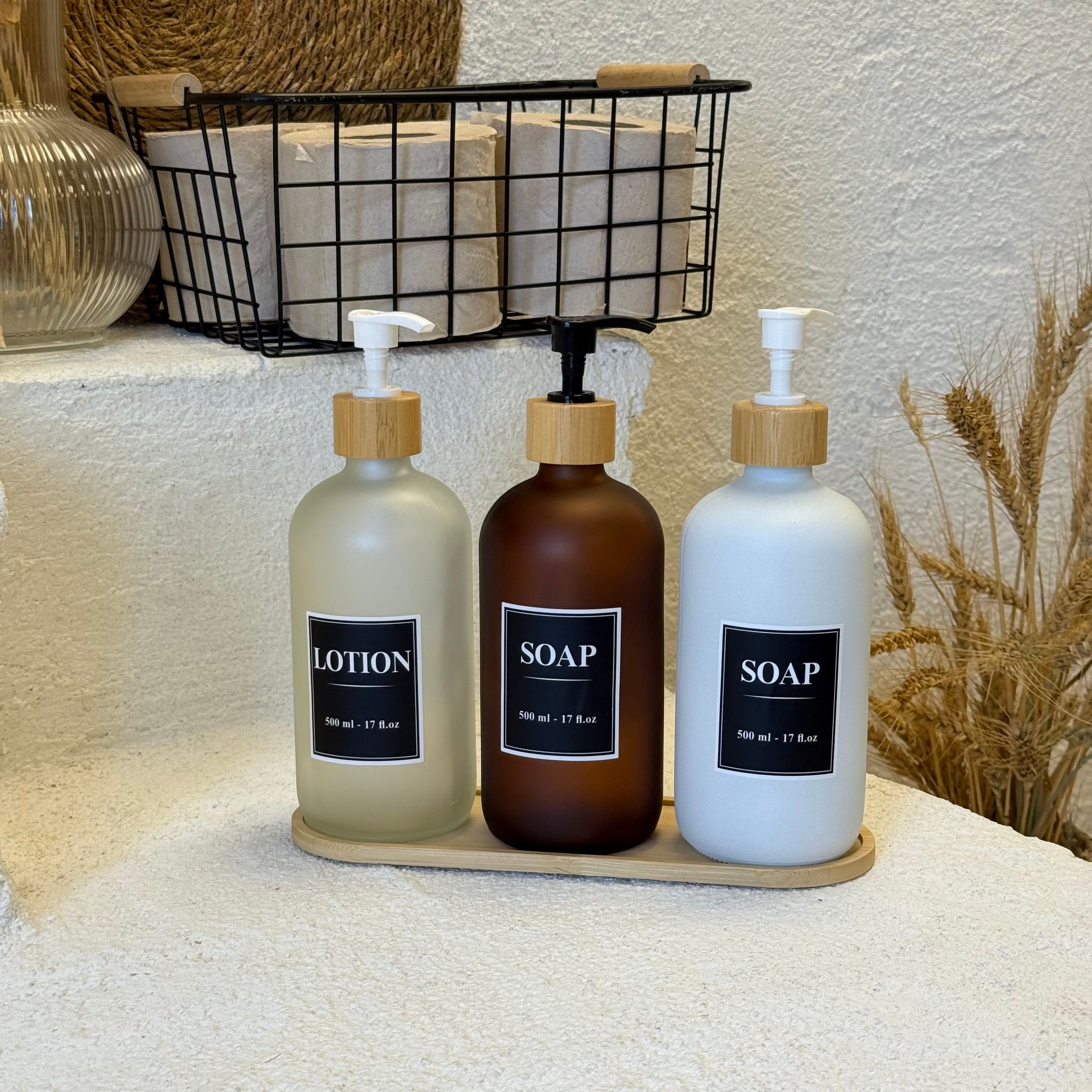 Barotti 3 Lü Sıvı Sabun Seti Bambu Standlı 500 ml 