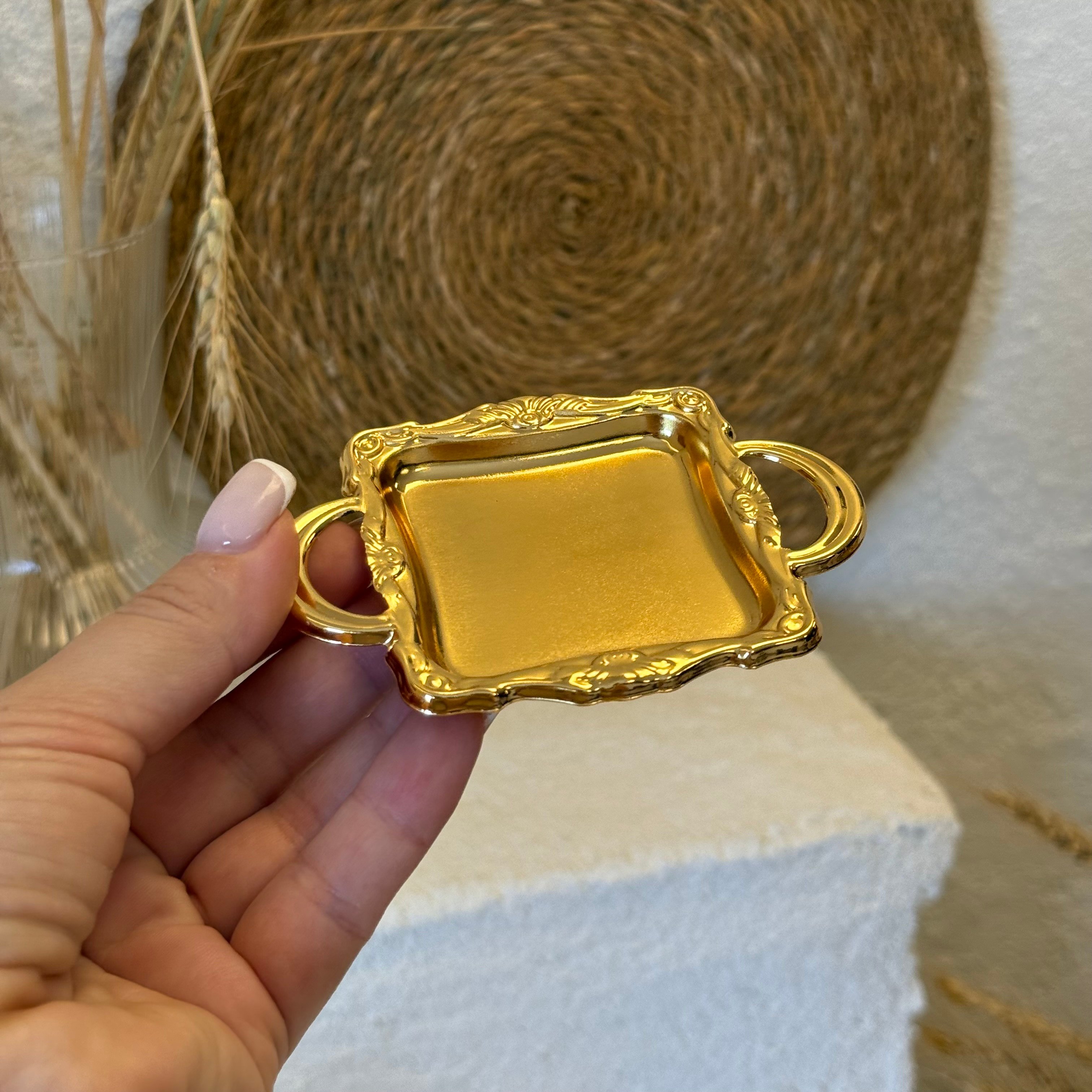 Gold 6 Lı Mini Sunumluk Seti Kare 7,5x10,5 cm 