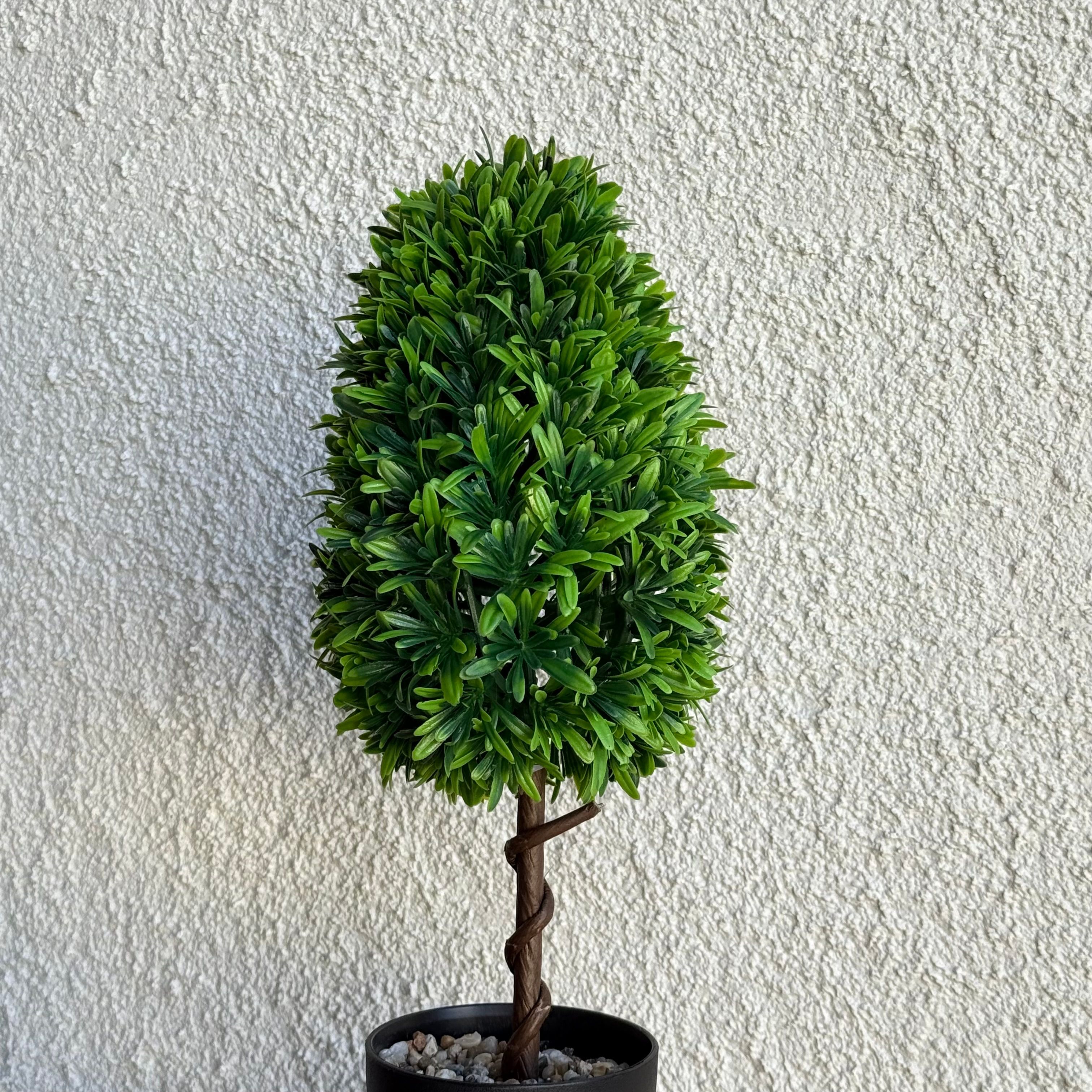Buxus Saksılı Yapay Çiçek 45 cm 