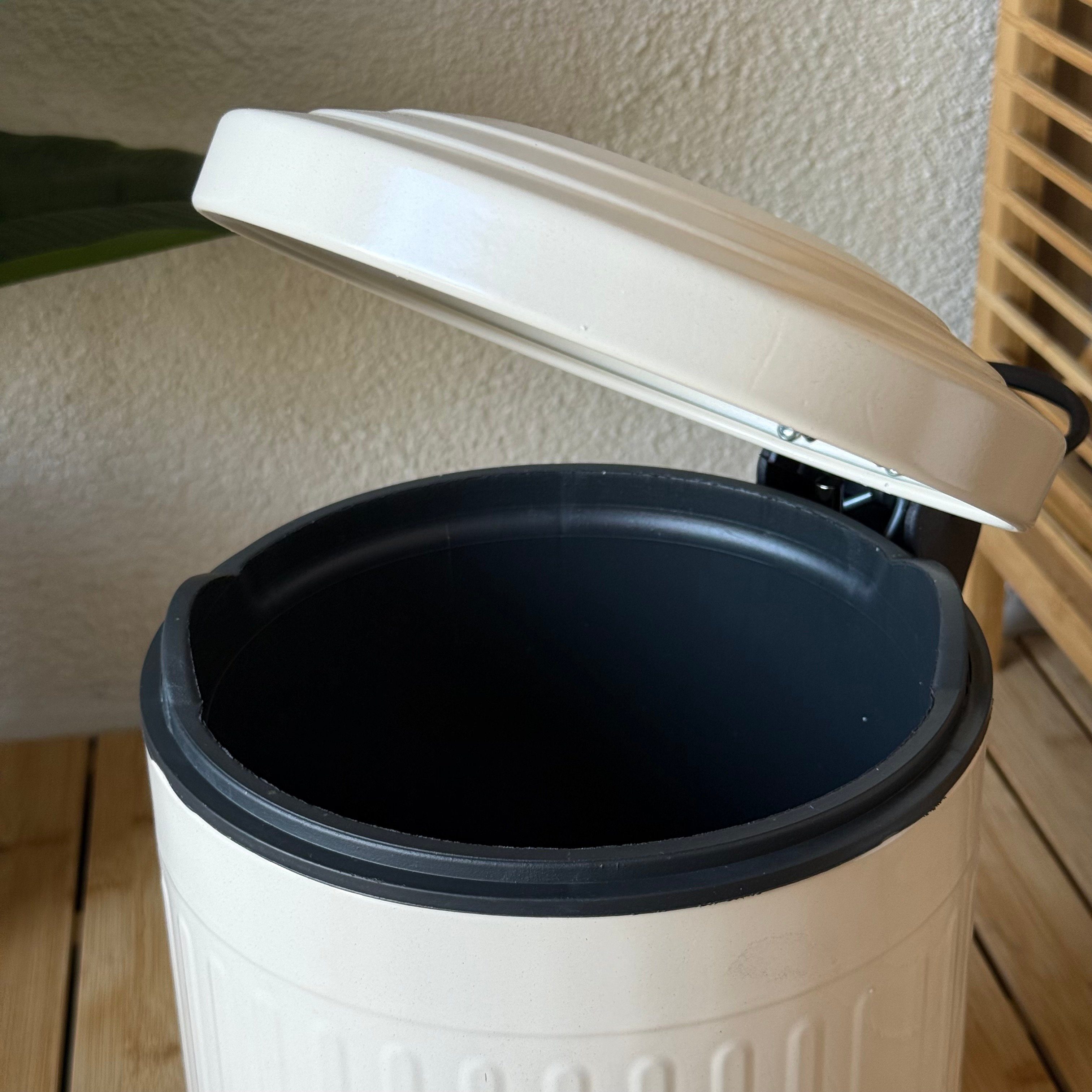 ZRA Vintage Çöp Kovası 5 Litre Krem 