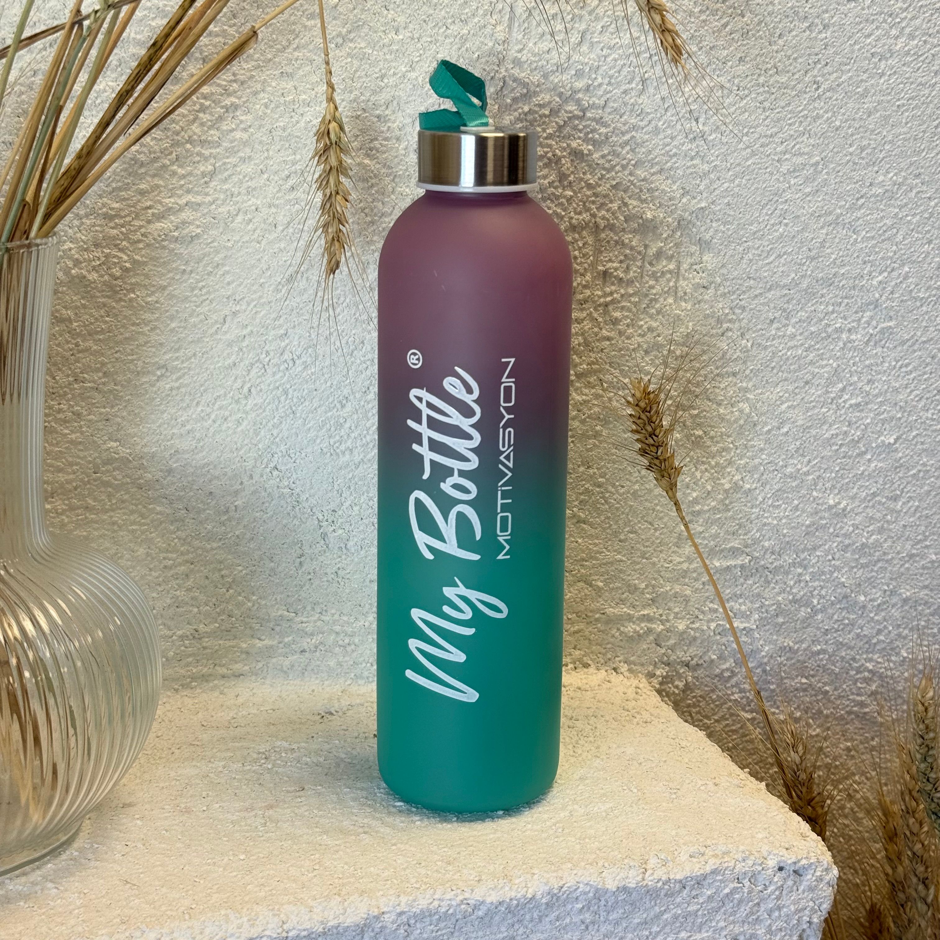 Tohana Cam Su Matara 750 ml Mor-Yeşil 