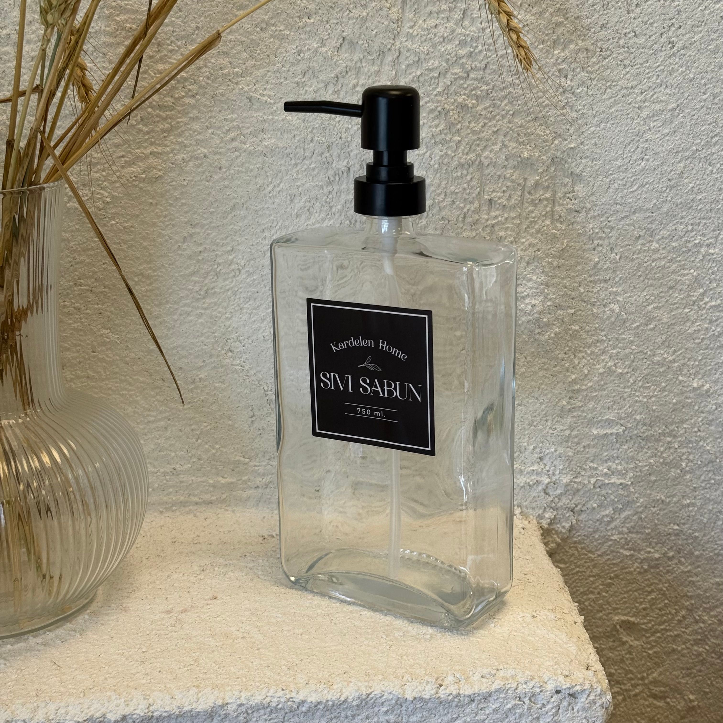 Otantik Sıvı Sabunluk Cam 750 ML