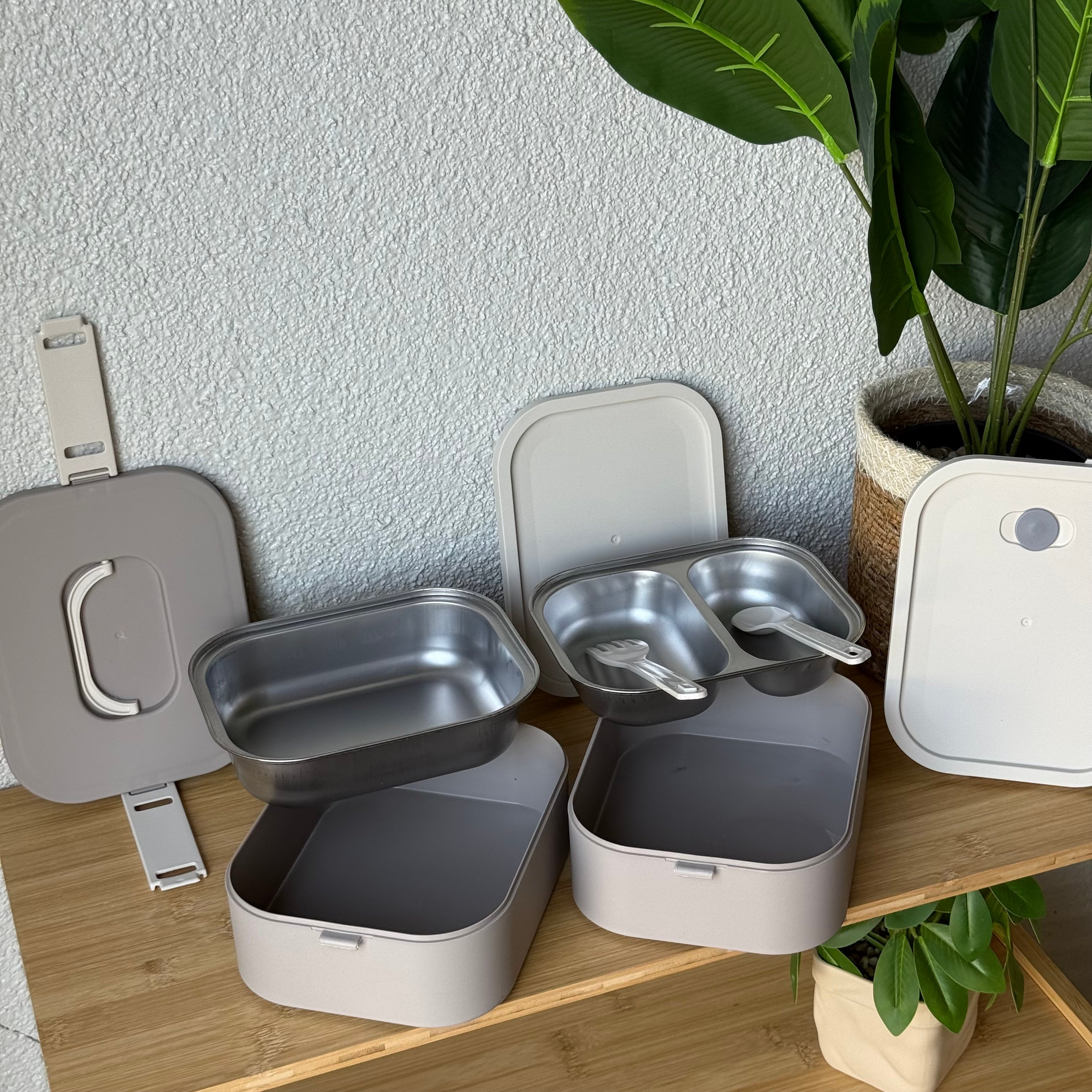 Okyanus 2 Katlı Lunch Box Bej 19,5x14,3x13,2 CM 