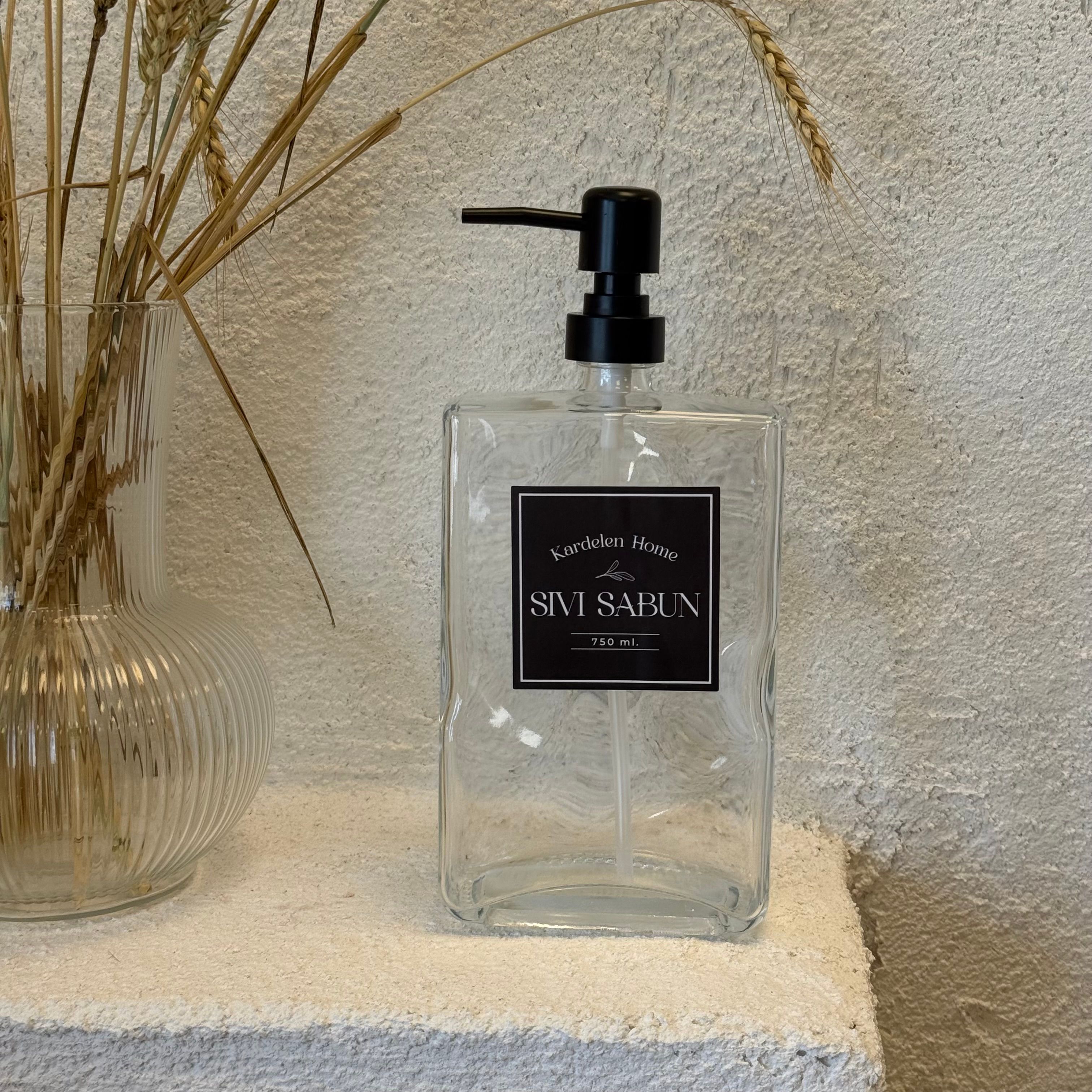 Otantik Sıvı Sabunluk Cam 750 ML