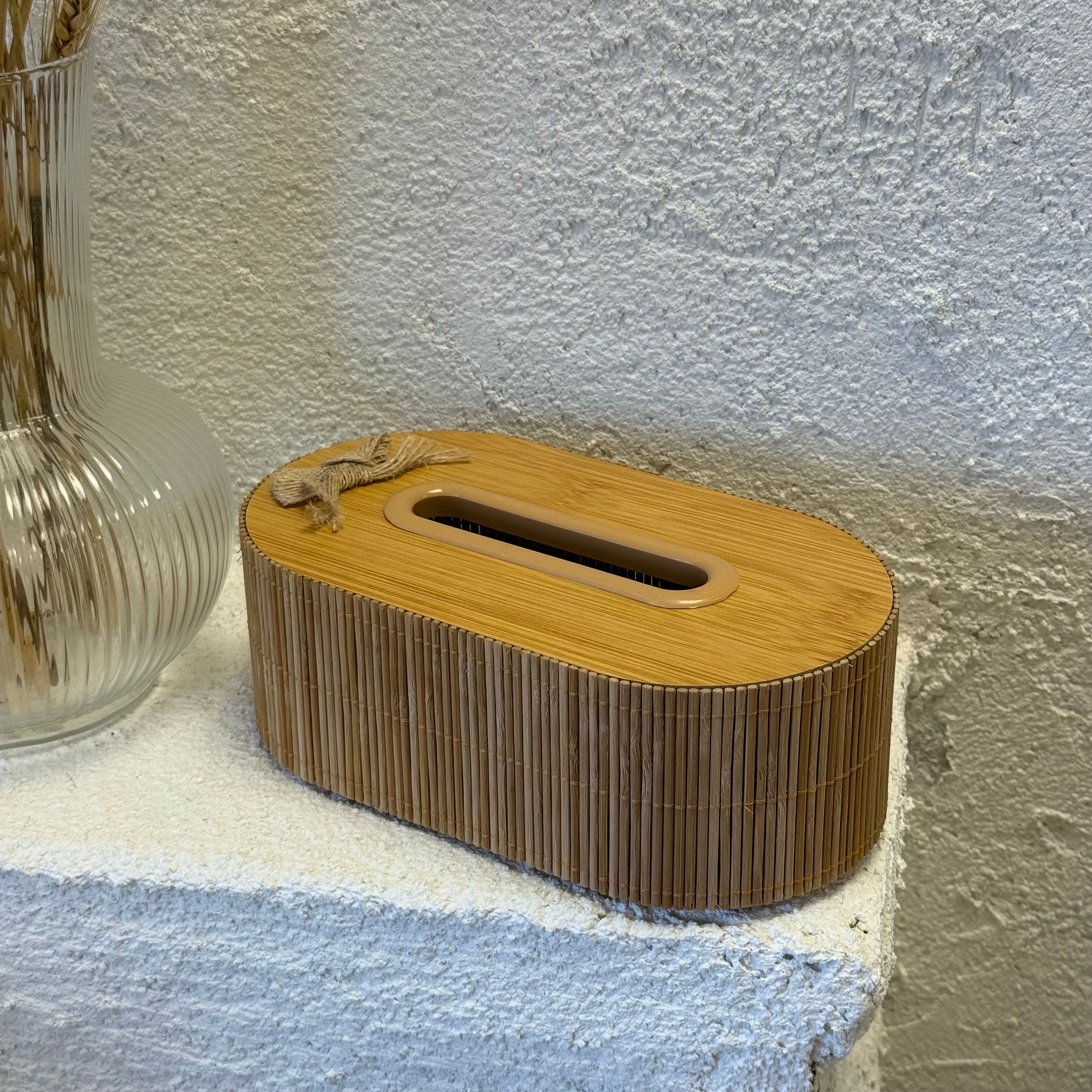 Amison Bambu Oval Peçetelik 22x17x7,5 cm 