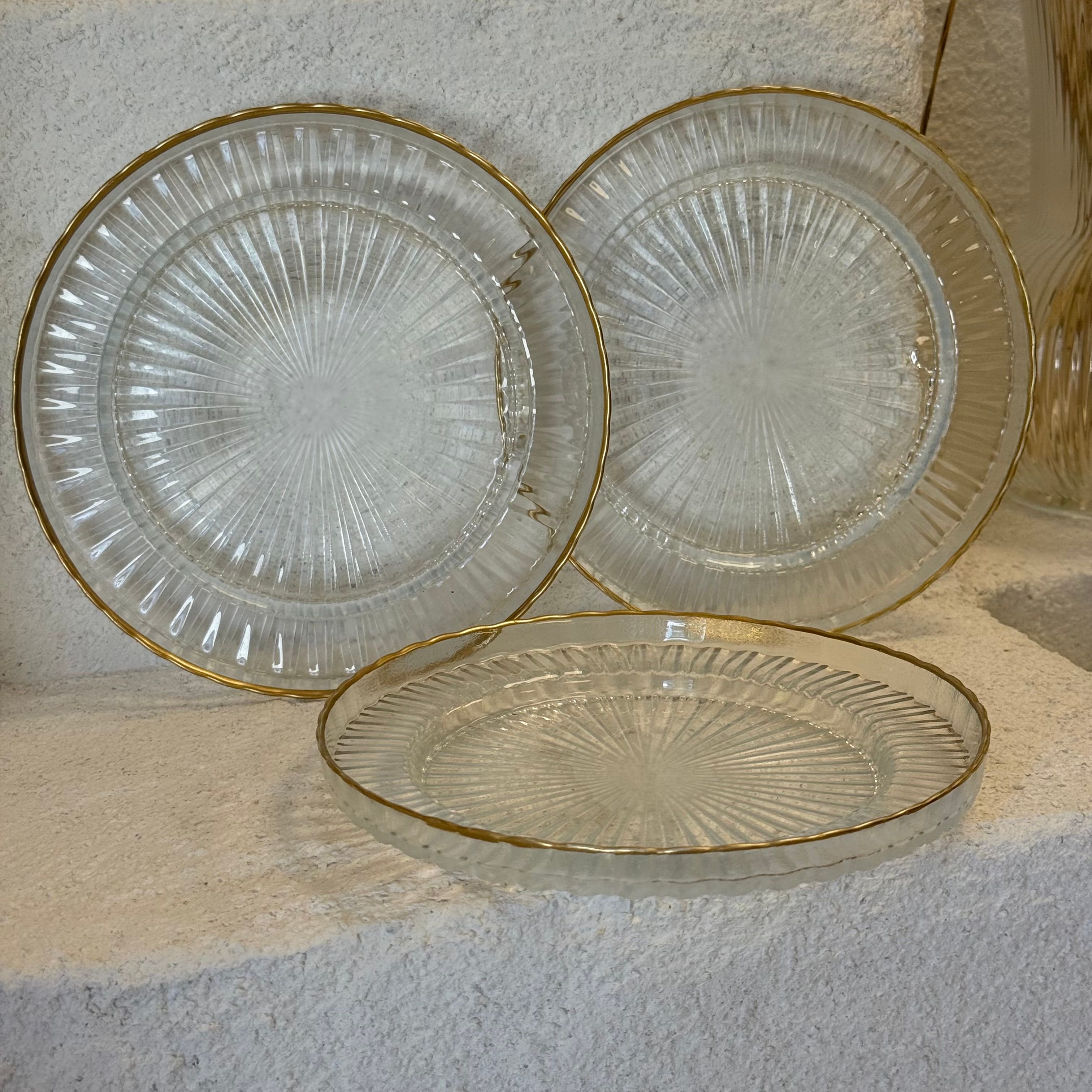 Morena Cam Pasta Tabağı  3 Adet 17 cm 