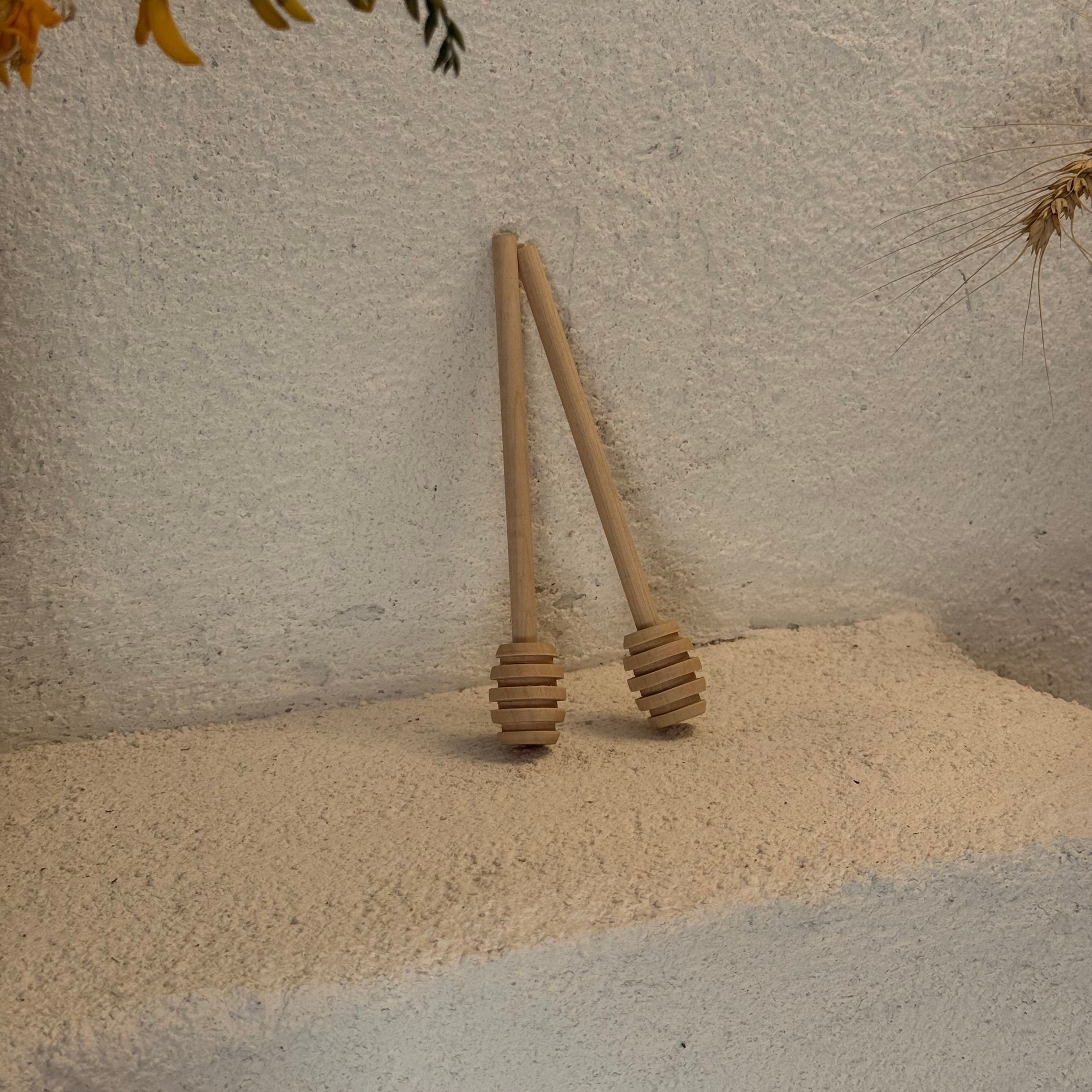İkili Ahşap Büyük Boy Bal Kaşığı 16,5 cm 