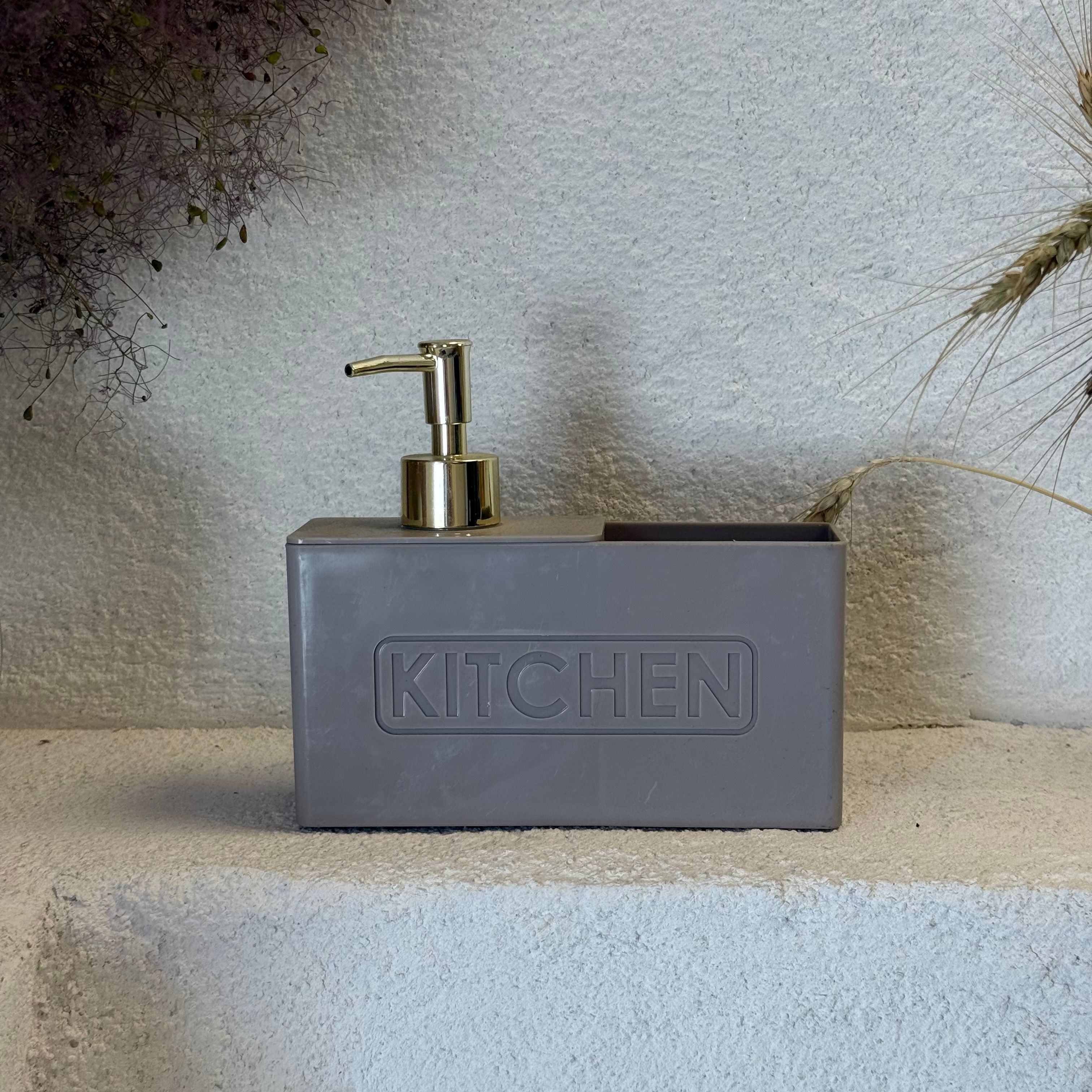 Kitchen Sıvı Sabunluk Gri 